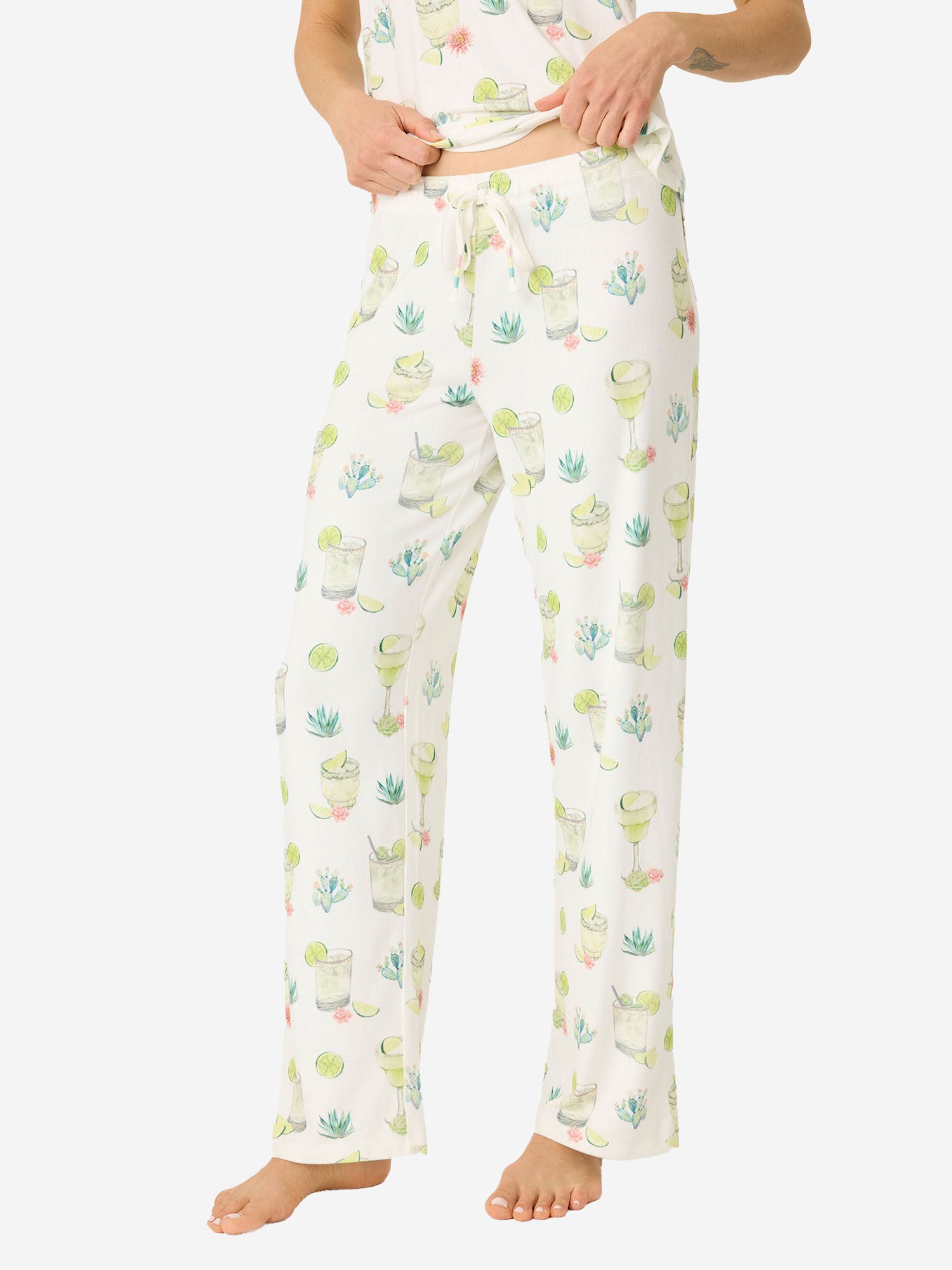 PJ Salvage Pyjamahose Limes & Sunshine (2-tlg) schlafanzug schlafmode bequem
