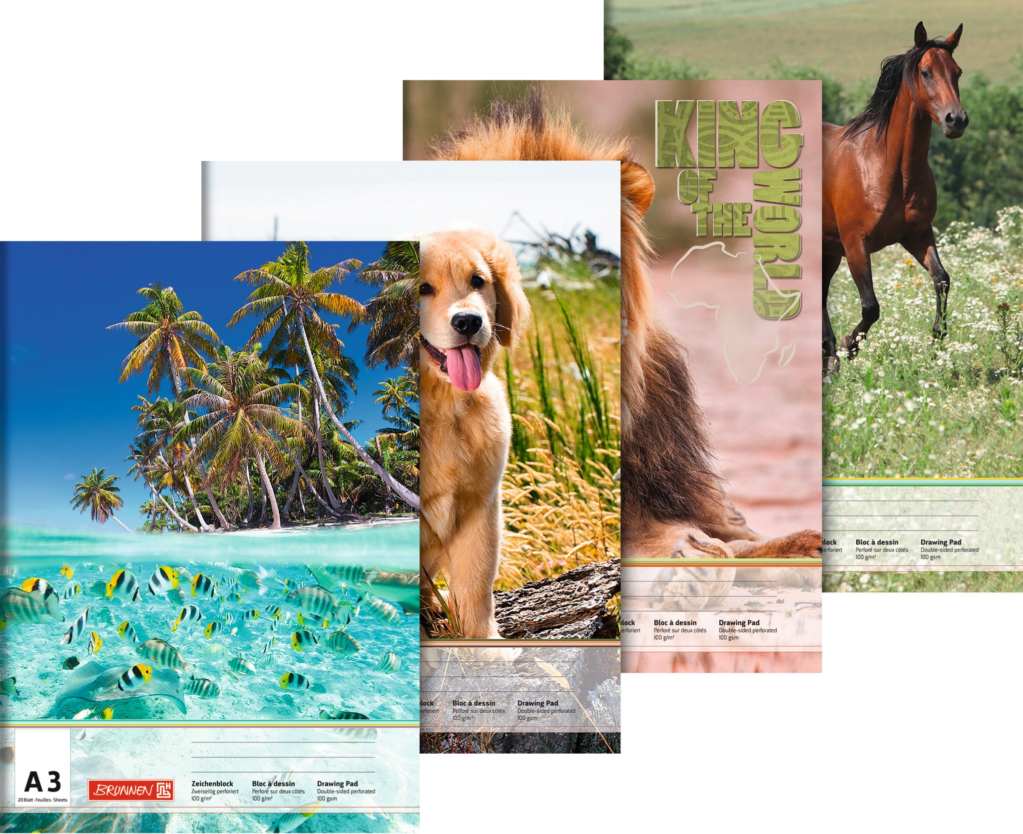 BRUNNEN Schulheft BRUNNEN Zeichenblock A3 20Blatt sortiert 10-47913