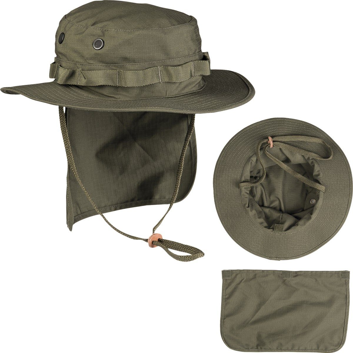 Mil-Tec Outdoorhut Britische Armee Boonie RipStop mit Nackenschutz