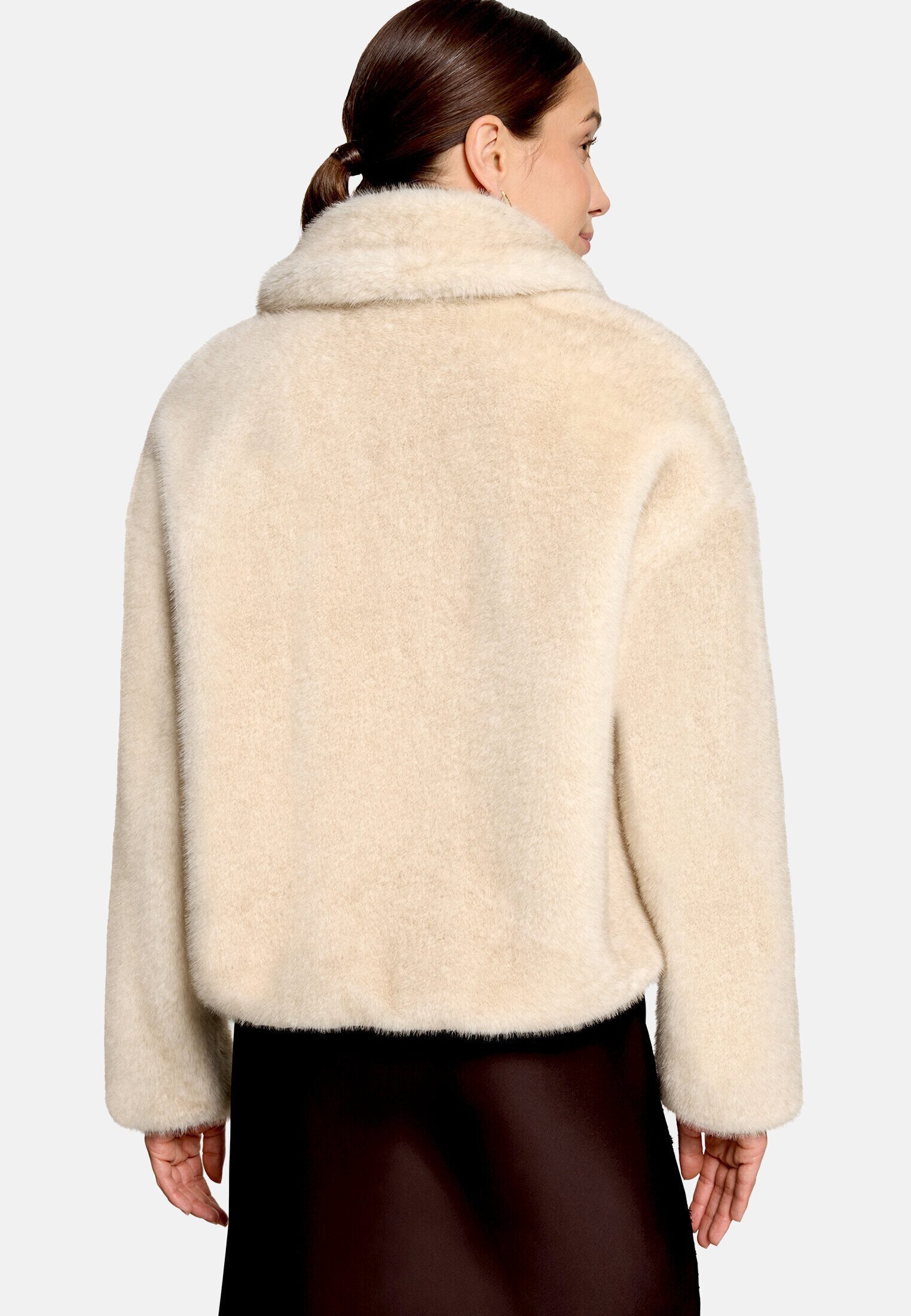 Zero Plüschjacke Damen mit Reißverschluss