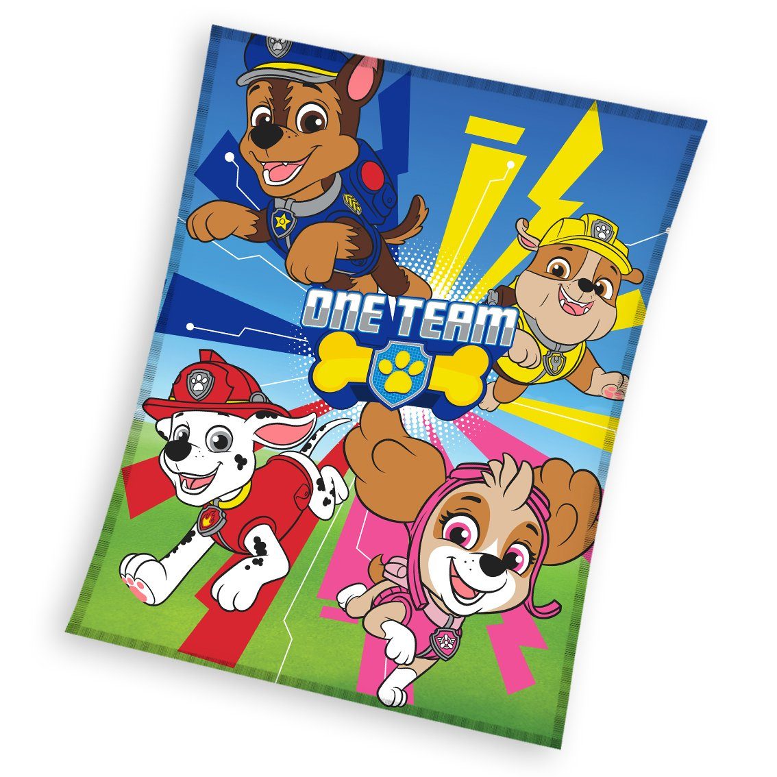 Kinderdecke PAW Patrol Fleecedecke Kuscheldecke 110 x 140 cm, PAW PATROL