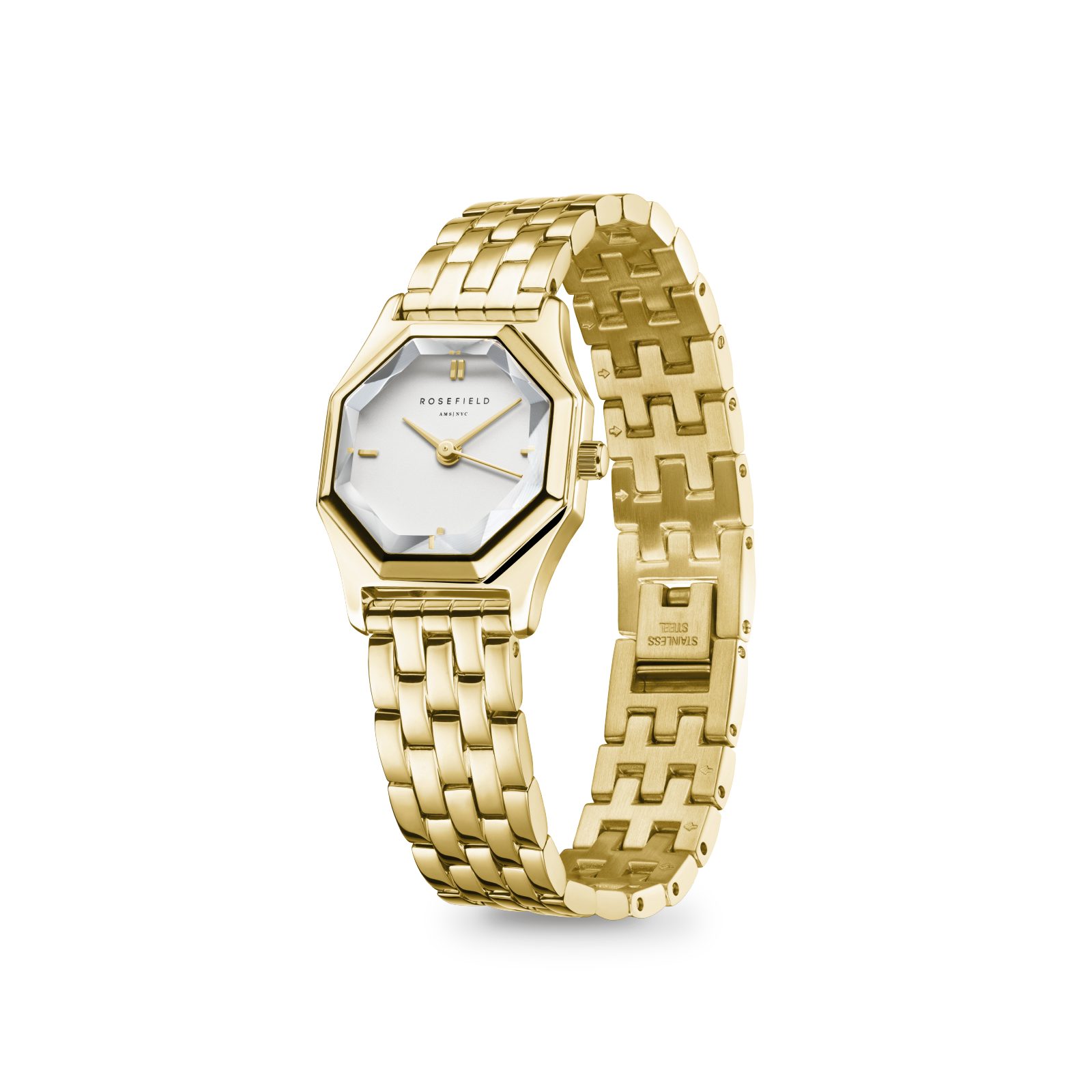 ROSEFIELD Quarzuhr ROSEFIELD Damenuhr Gemme 27.5mm Goldfarben
