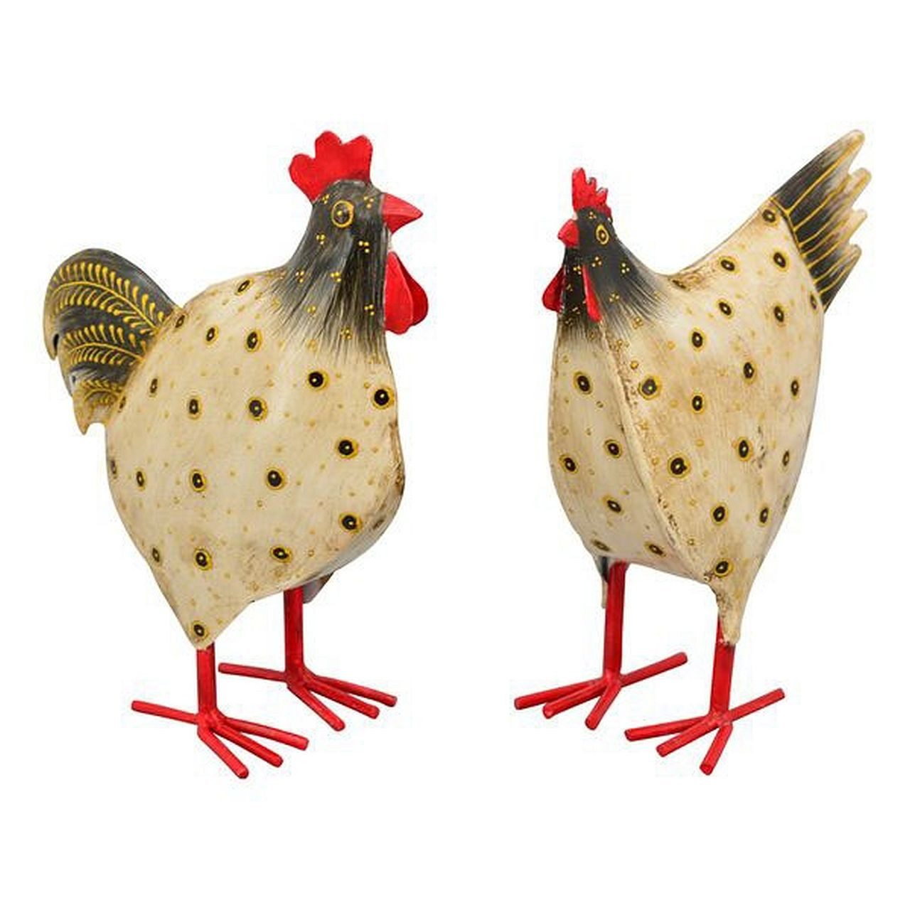 Exner GmbH Garten- & Wohnaccessoires Gartenfigur Garten-Hahn & Huhn Garten-Deko Figuren