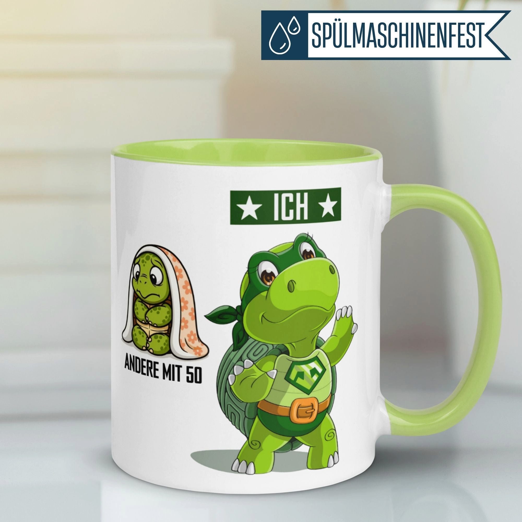 Momentals Tasse 50 Geburtstag Mann Frau – Andere mit 50 und Ich – Geburtstagsgeschenk, Gratis Versand · Links-&Rechtshänder · Spülmaschinenfest
