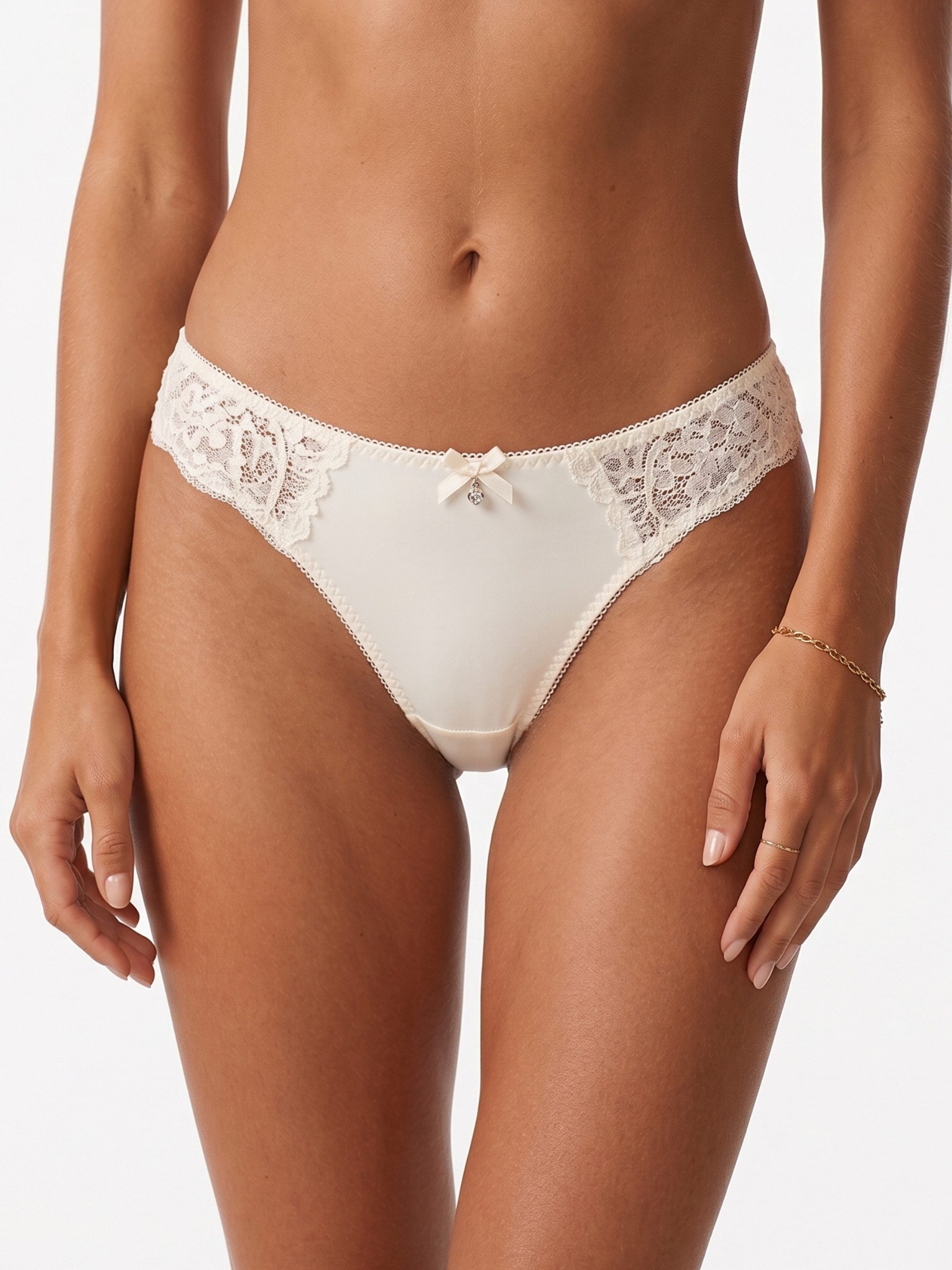 Elegant Love Tangaslip Tangas mit Schleife & Zieranhänger, Unterwäsche (Set, 3-St., 3er-Pack) Sexy Damen-Strings – Komfortable Hüftslips
