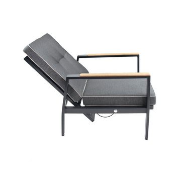 Green Spirit Gartenlounge-Set Gartenmöbel Set Tomar, (Set, 5-tlg), Sessel mit stufenlos verstellbaren Rückenlehnen