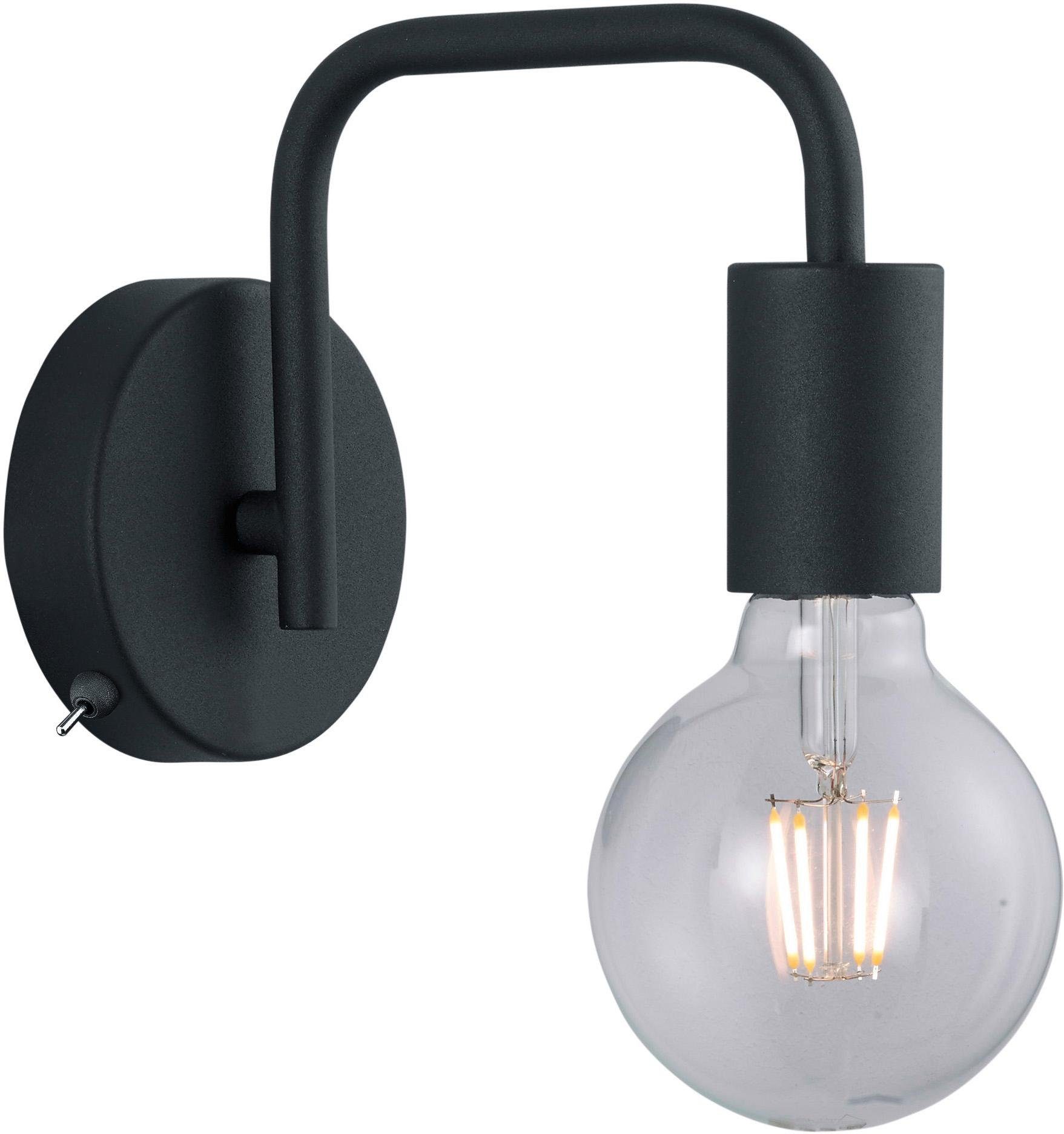 TRIO Leuchten Wandleuchte Diallo, ohne Leuchtmittel, mit FLEXConnect für  Stecker oder Festanschluss, Kippschalter, Leuchtmittel wechselbar / frei  wählbar (E27), max. 42 W