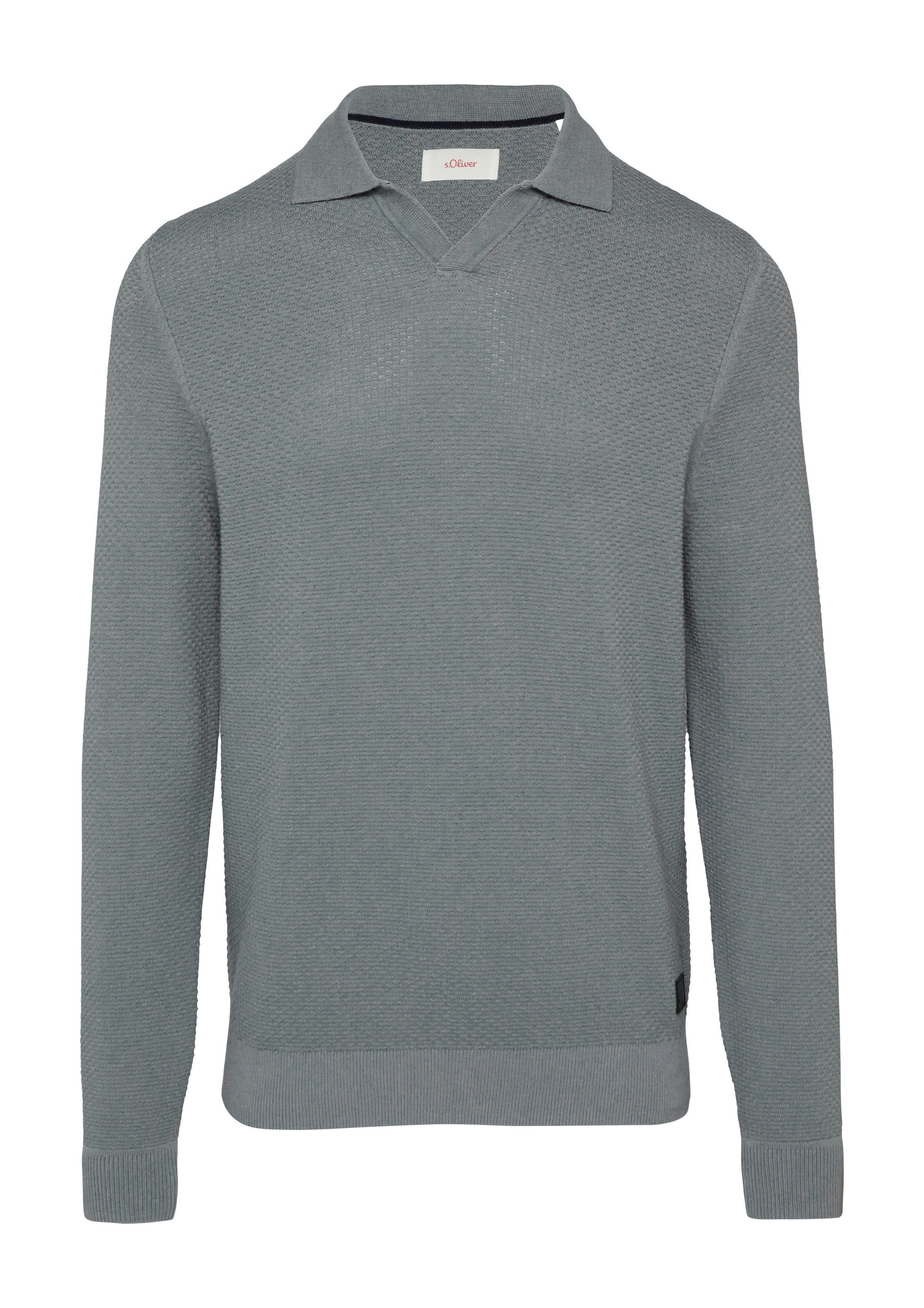 s.Oliver Longpullover Strickpullover Strukturierter Strickpullover mit günstig online kaufen