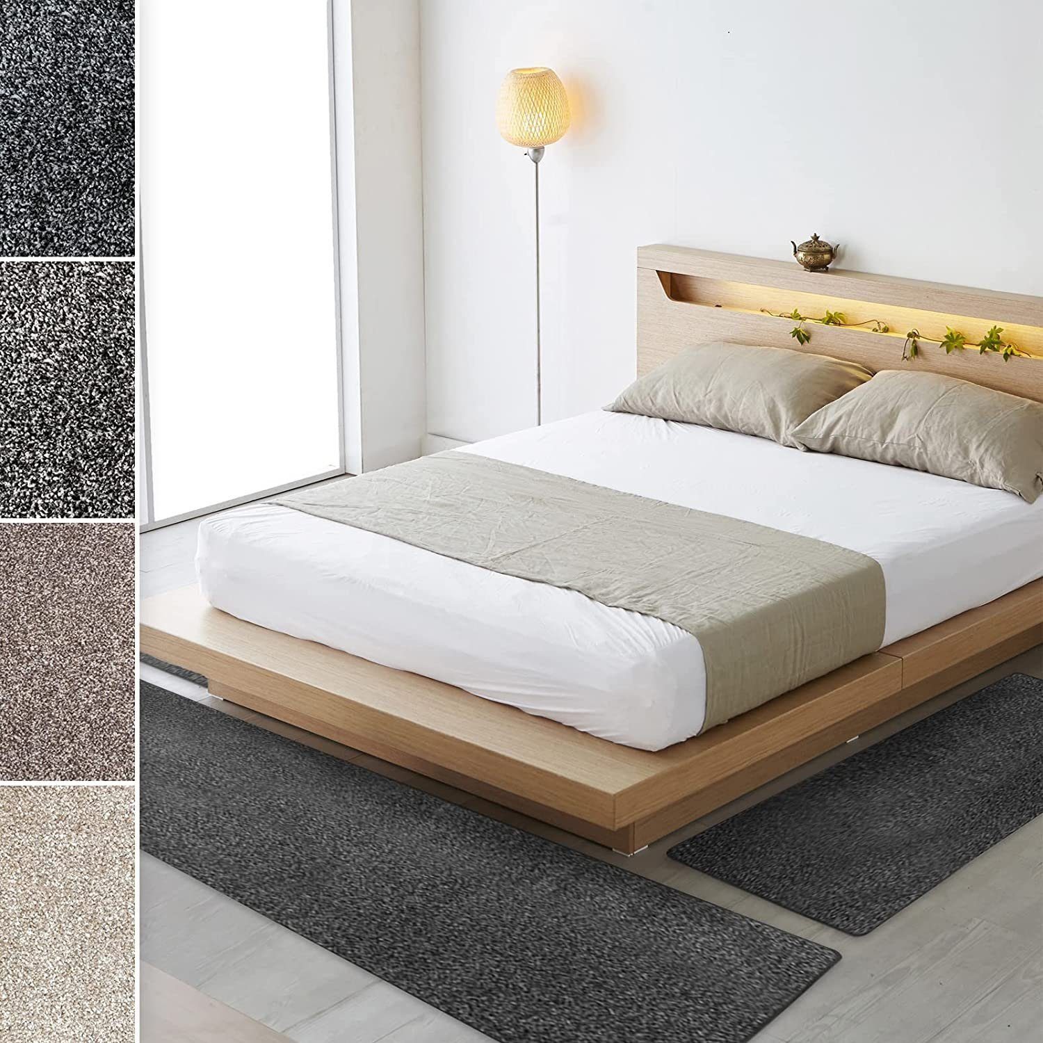 Floordirekt Hochflor-Bettumrandung Lyon 1A, 4 Farben günstig online kaufen