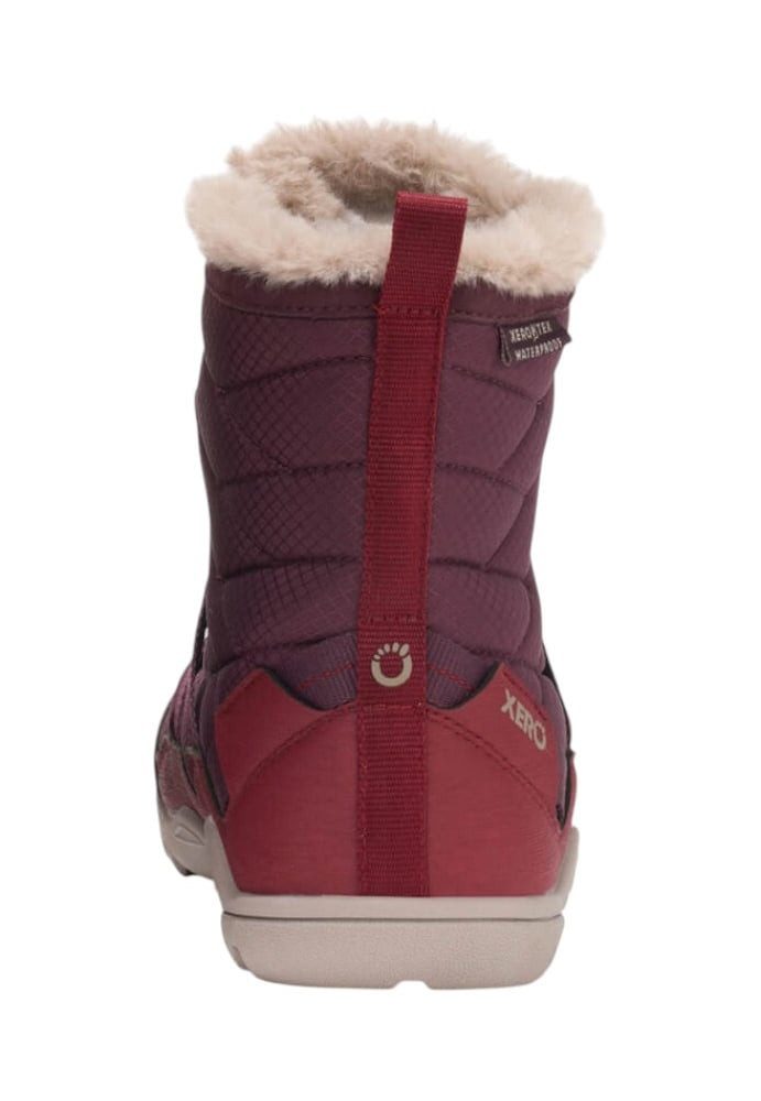 Xero Shoes Alpine Snow Boot (warm, wasserdicht, gefüttert) weinrot Damen Winterstiefel