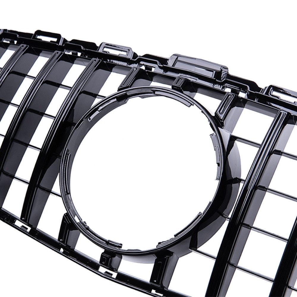 LLCTOOLS Kfz-Schmutzfänger Kühlergrill Schwarz Glanz passend für C Klasse W205 Panamericana, Front – Bild 4 von 5