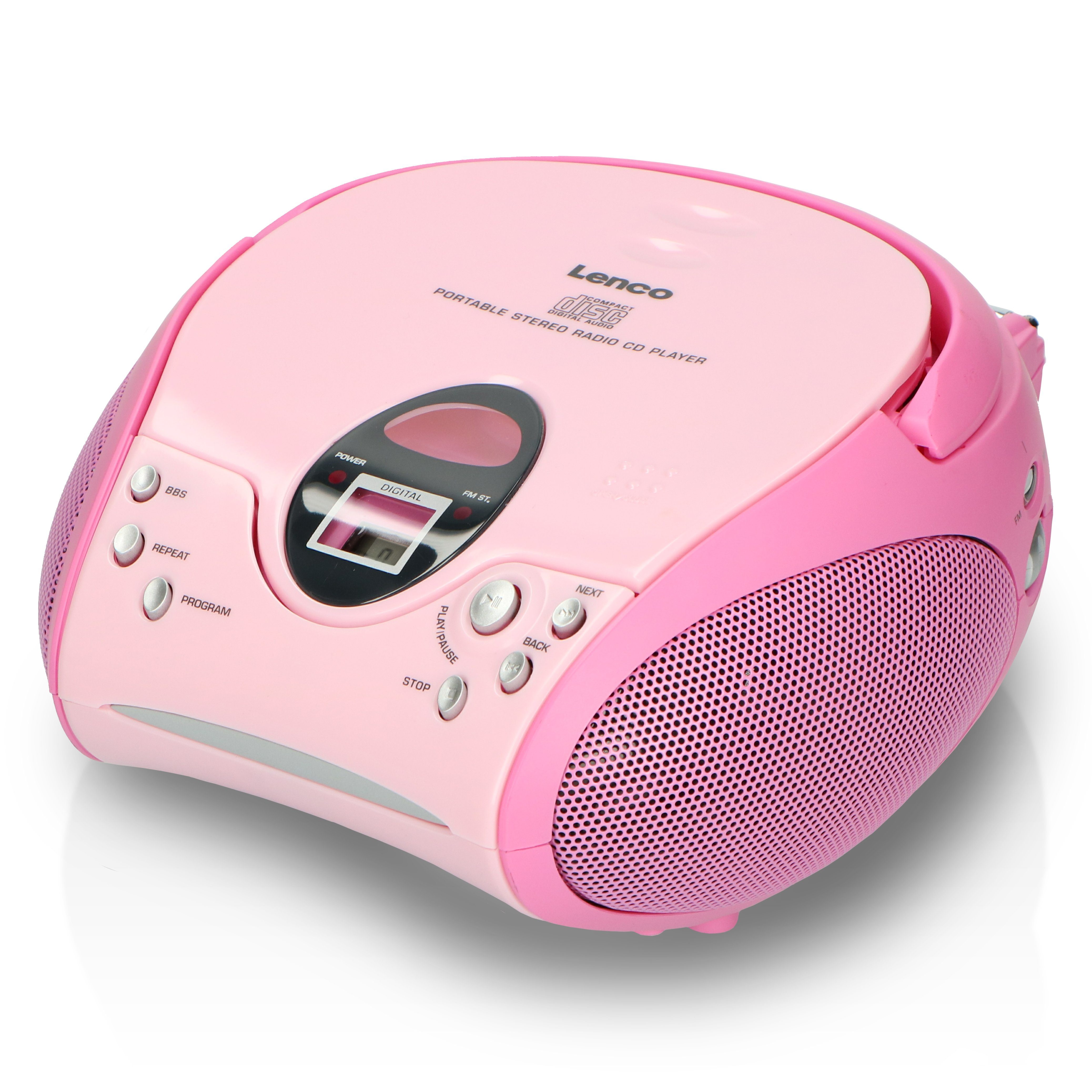 Lenco SCD-24 CD-Radiorecorder (FM) Pink