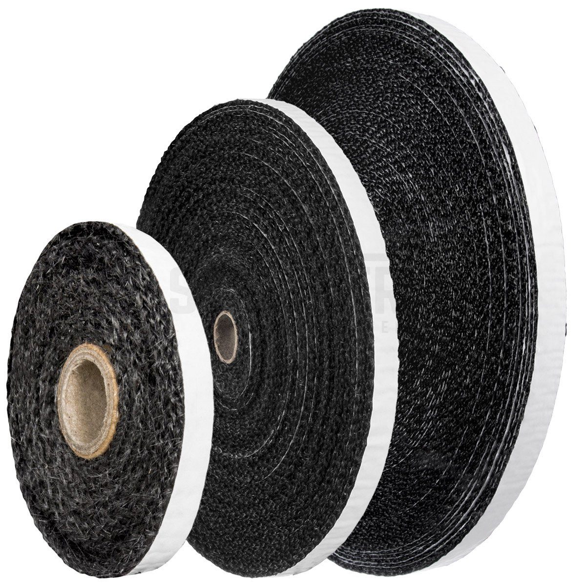 STEIGNER Dichtungsband STEIGNER Ofendichtschnur Kamindichtung selbstklebend aus GLASFASERN, (1m Rolle, 1-St), hitzebeständig bis 550°C, Schwarz, 1m, 15x3mm, SKD03