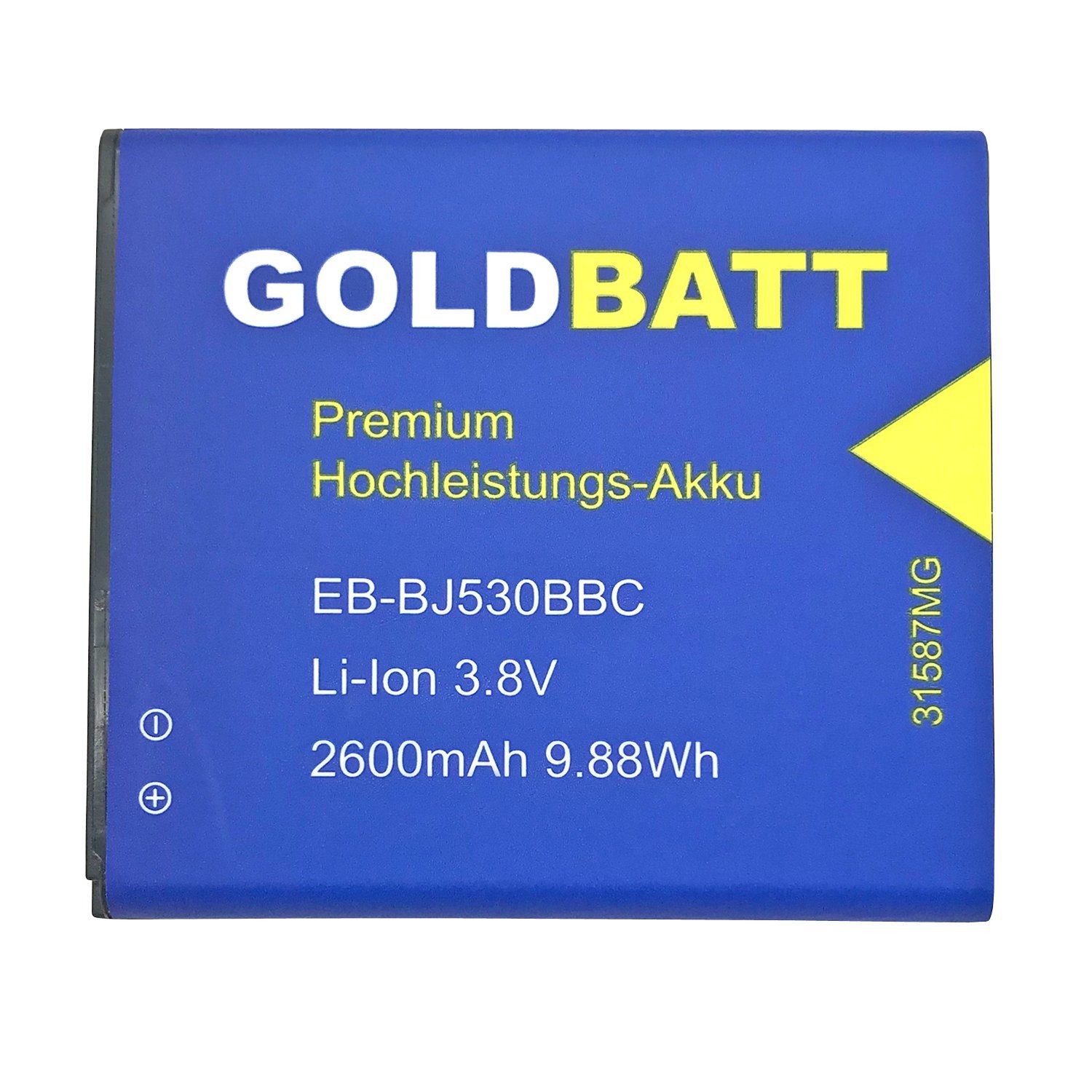 GOLDBATT Akku passend für Samsung J3 Galaxy Grand Prime VE J 5 SMG530F SM-G530F Akku Ersatzakku Akku 2600 mAh (3,8 V, 1 St), 100% kompatibel, optimale Passgenauigkeit