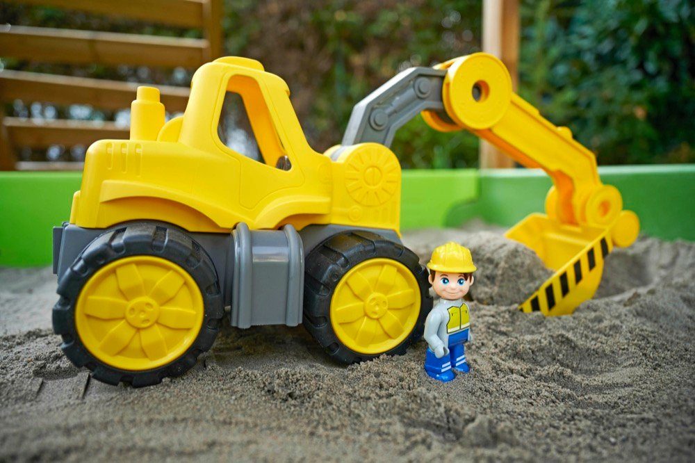 BIG Spielzeug-Bagger Spielzeug Fahrzeug Power Worker Midi Bagger + Figur 80 günstig online kaufen