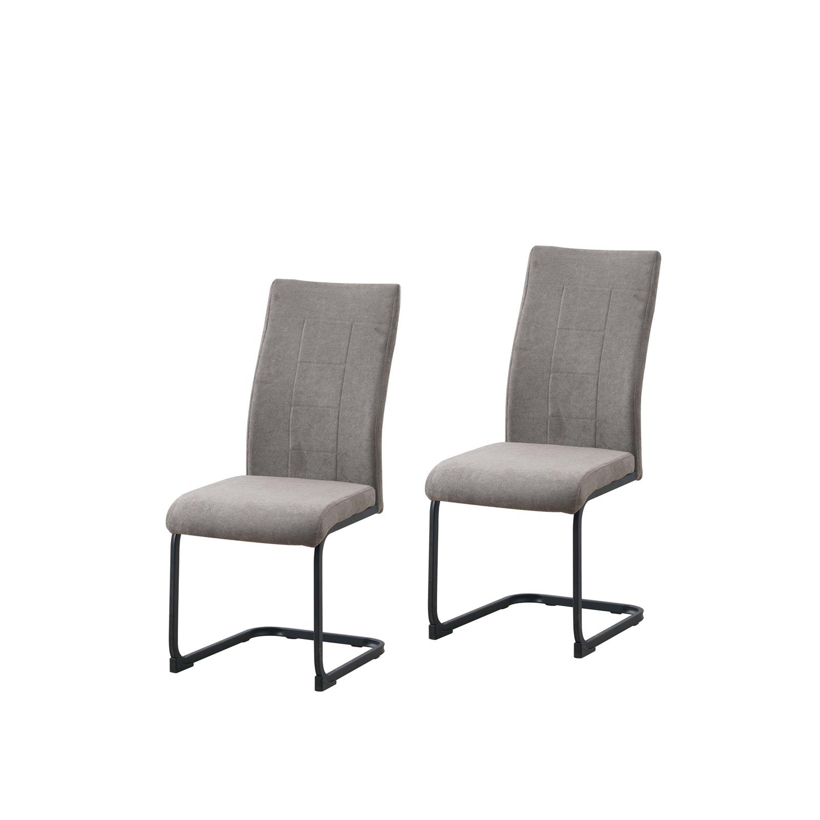 Freischwinger Schwingstuhl 2er-Set Braun LennyP