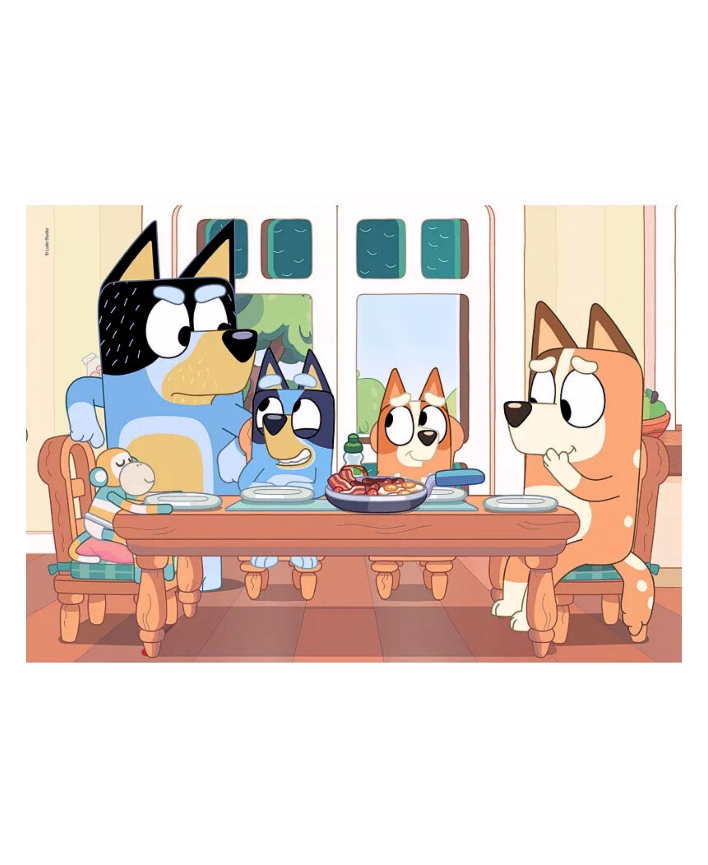 Clementoni® Puzzle Bluey & Bingo - Family Time, 20 Puzzleteile, 2x20 tlg. Kinderpuzzle ab 3 Jahre