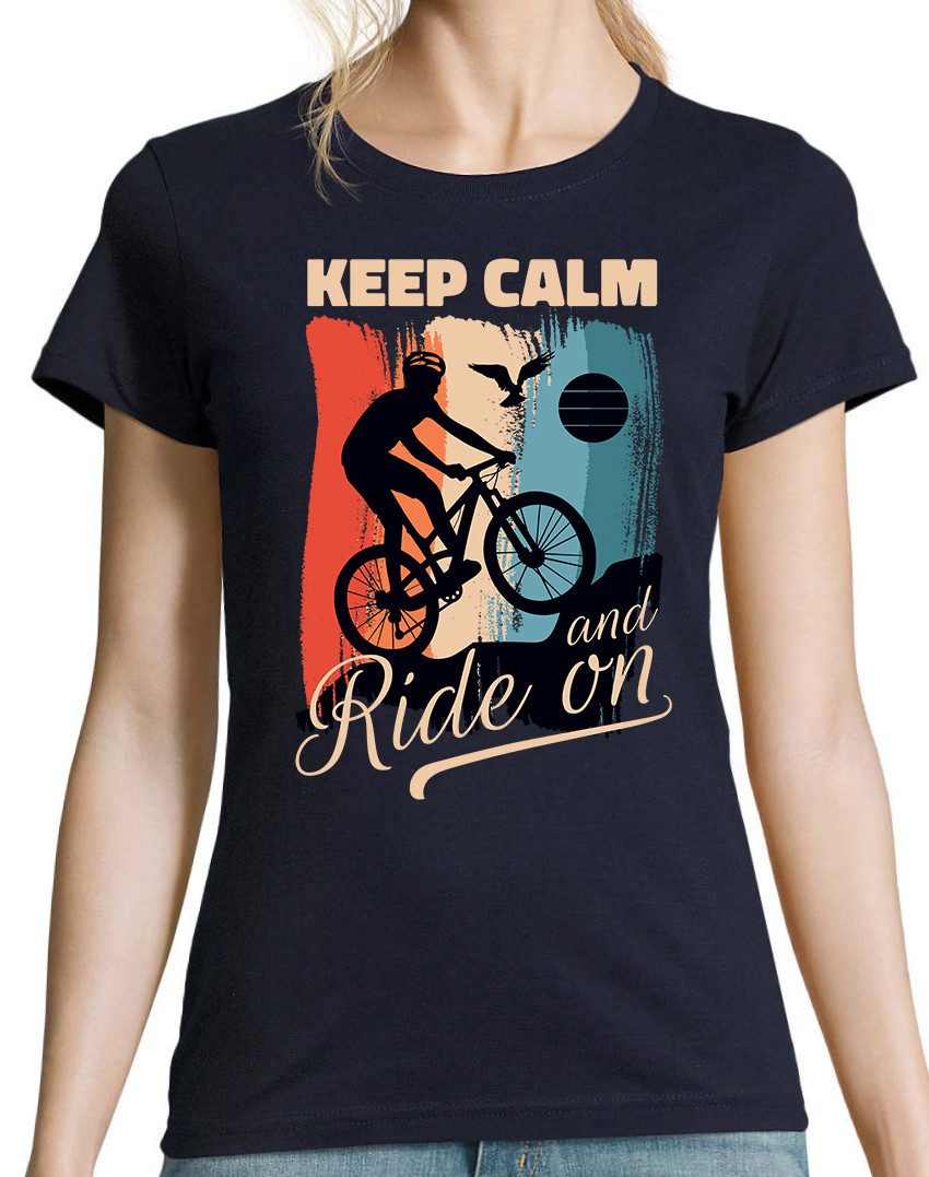 Youth Designz Print-Shirt Keep Calm Fahrrad günstig online kaufen