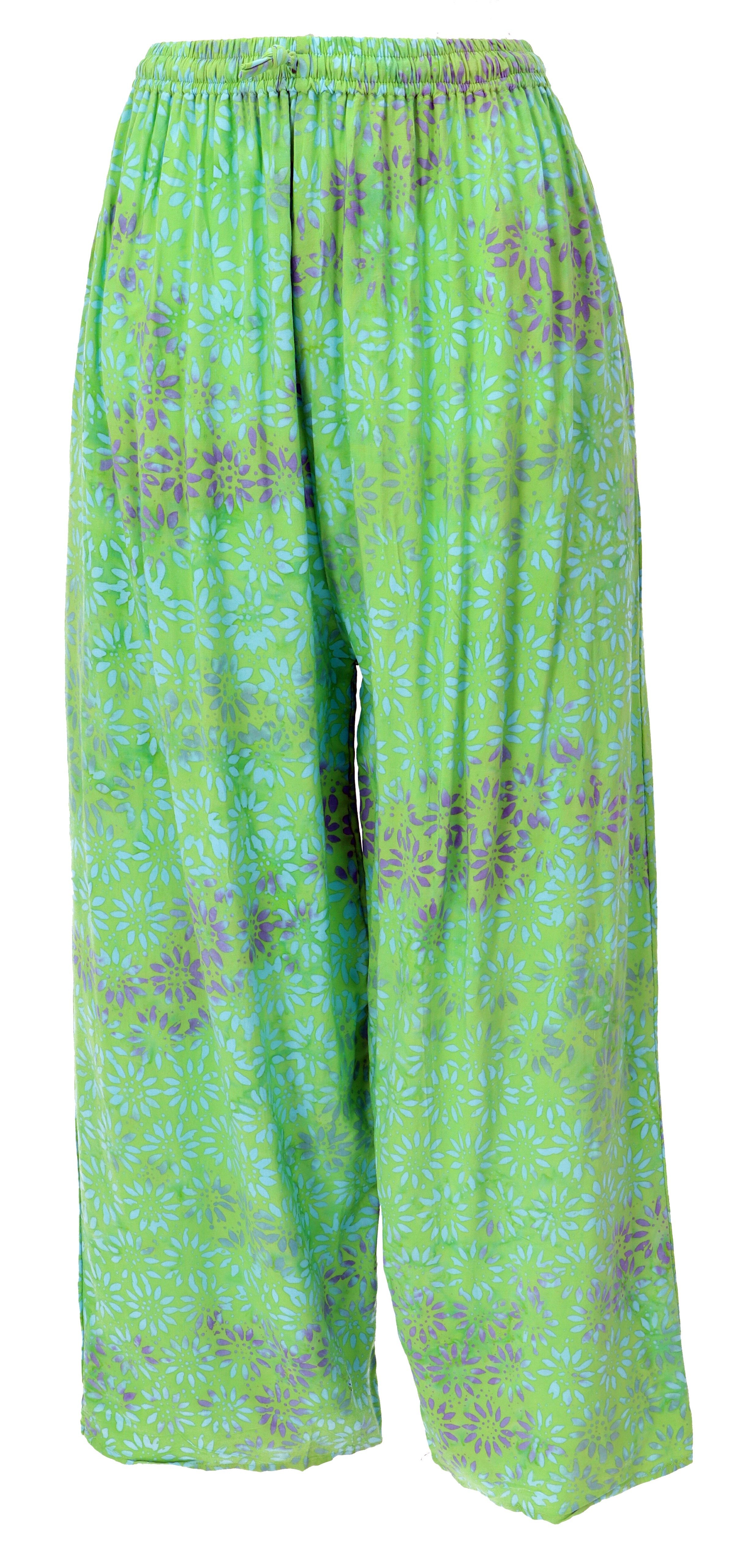 Relaxhose Weite farbenfrohe Palazzohose, Boho Sommerhose..