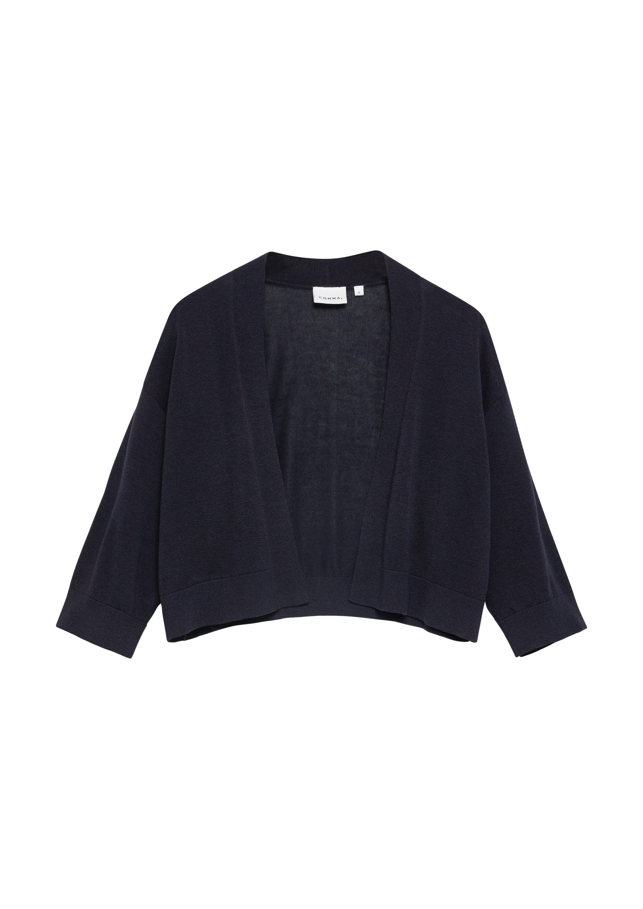 comma Cardigan Strickjacke Verkürzte Feinstrickjacke