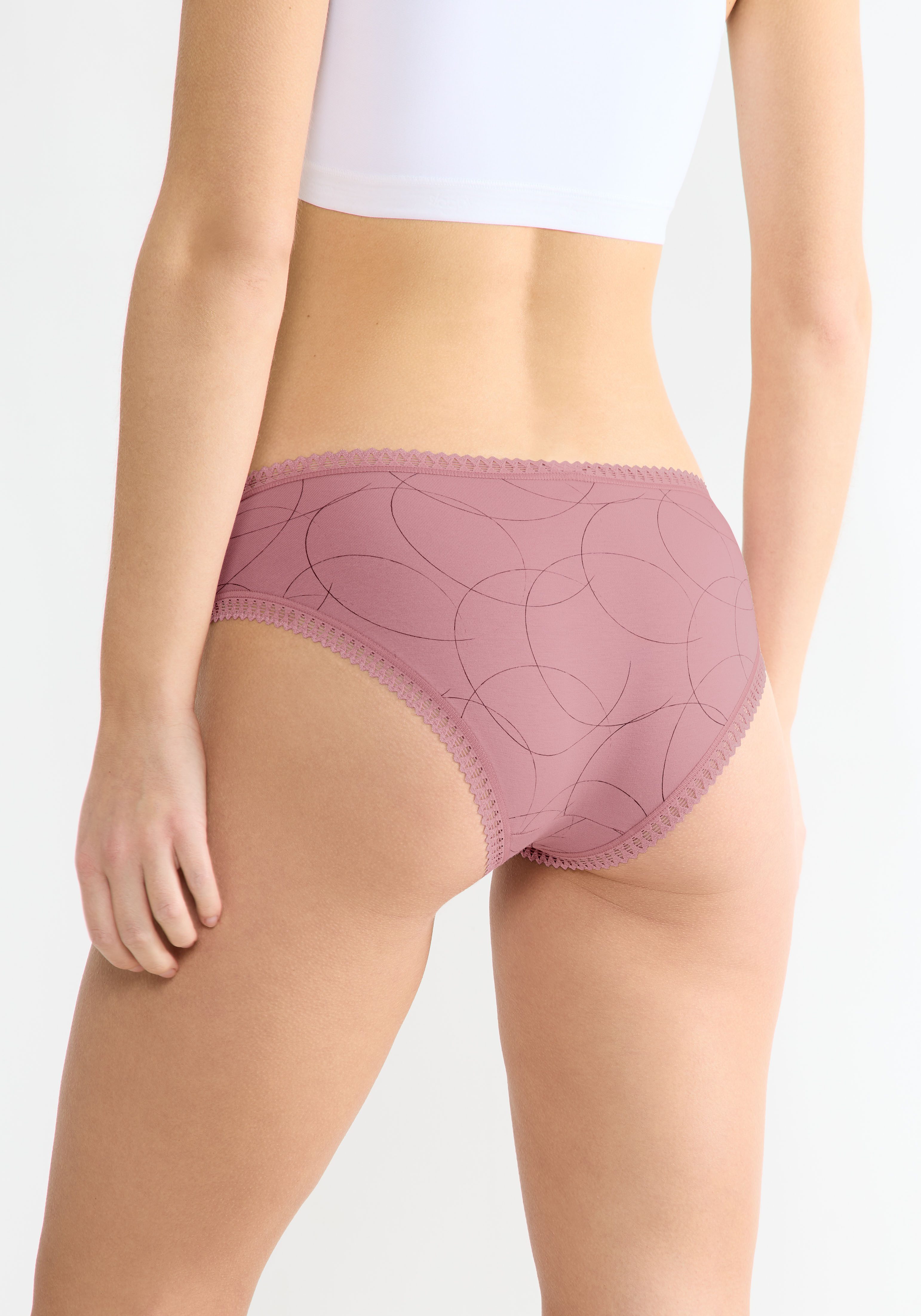 sloggi Hipster GO Crush (3er Pack) mit Spitzendetails, Multipack
