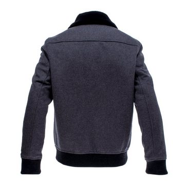 Saint James Wolljacke 0081 Herren Jacke St Marius mit abnehmbaren Kragen aus Kunstpelz