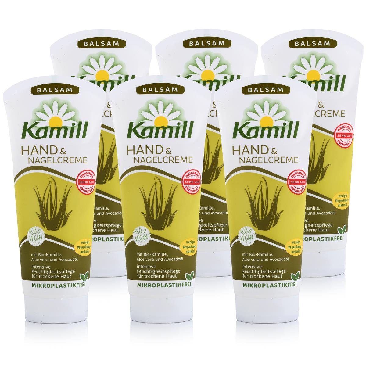 Kamill Hautcreme Kamill Hand & Nagelcreme Balsam 100ml - Handcreme Kamillenextrakt (6er
