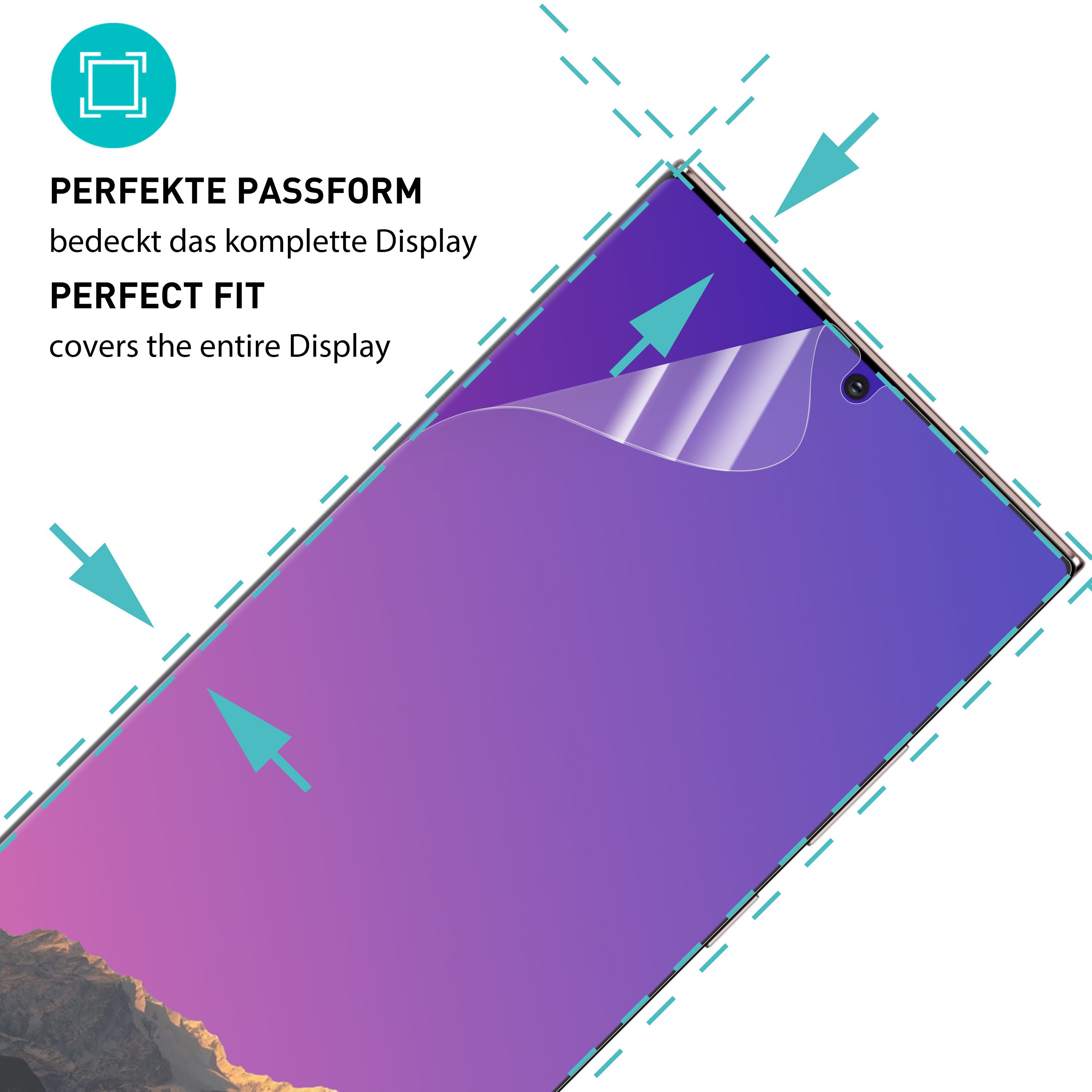 smartect Displayschutzfolie 2X TPU Schutzfolie Matt für Samsung Galaxy S24 Ultra für Samsung Galaxy S24 Ultra, Set, 2 Stück, Entspiegelt, Kratzfest, Blasenfrei, – Bild 2 von 5