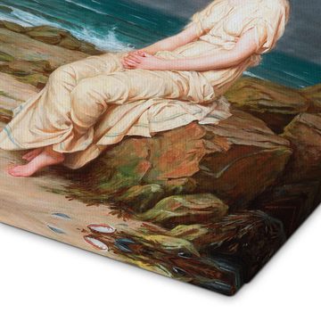 Posterlounge Leinwandbild John William Waterhouse, Miranda, Badezimmer Maritim Malerei