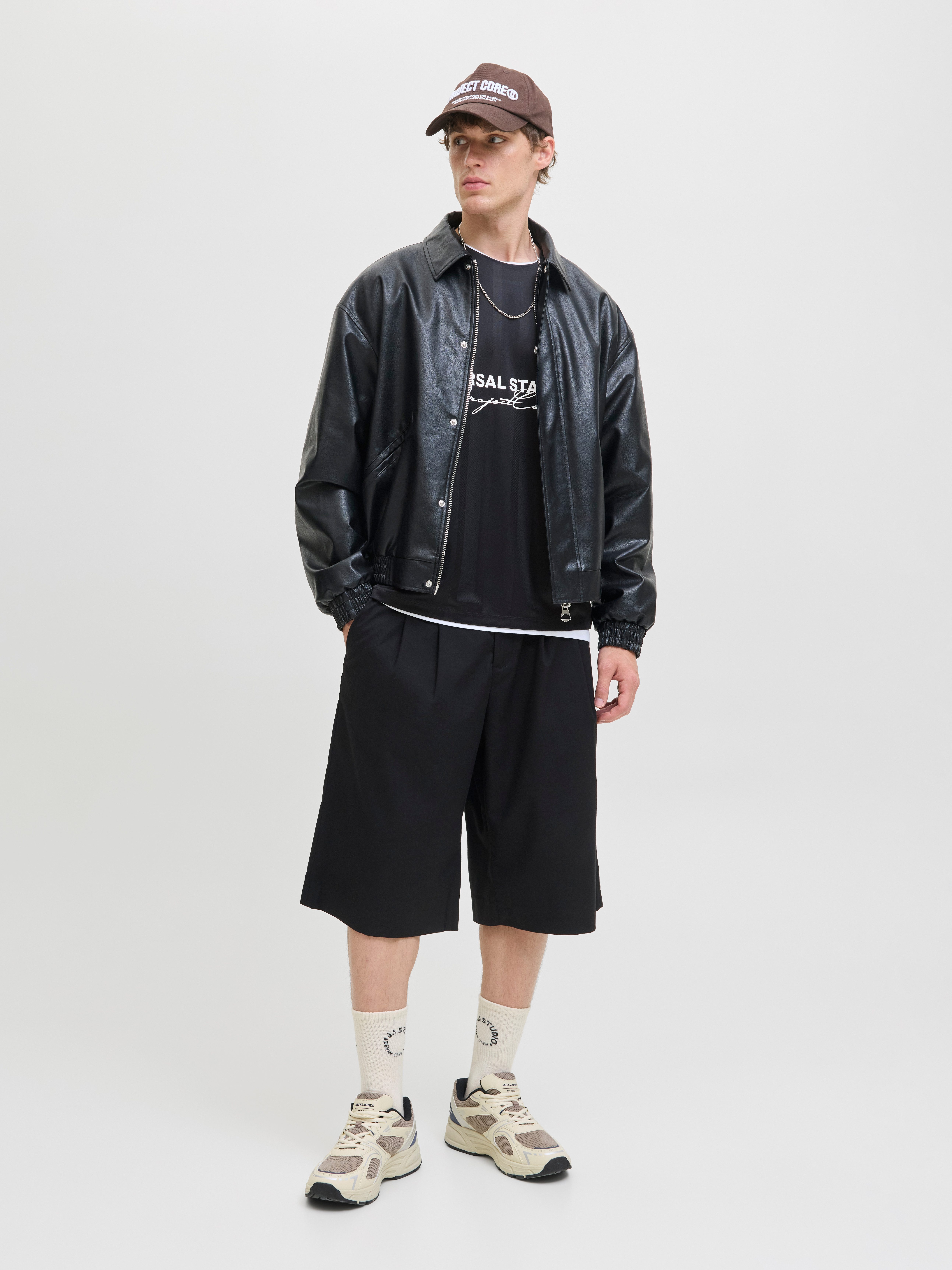 Jack & Jones Trainingsshirt JCOCOVER RETRO FOOTBALL TEE SS LN