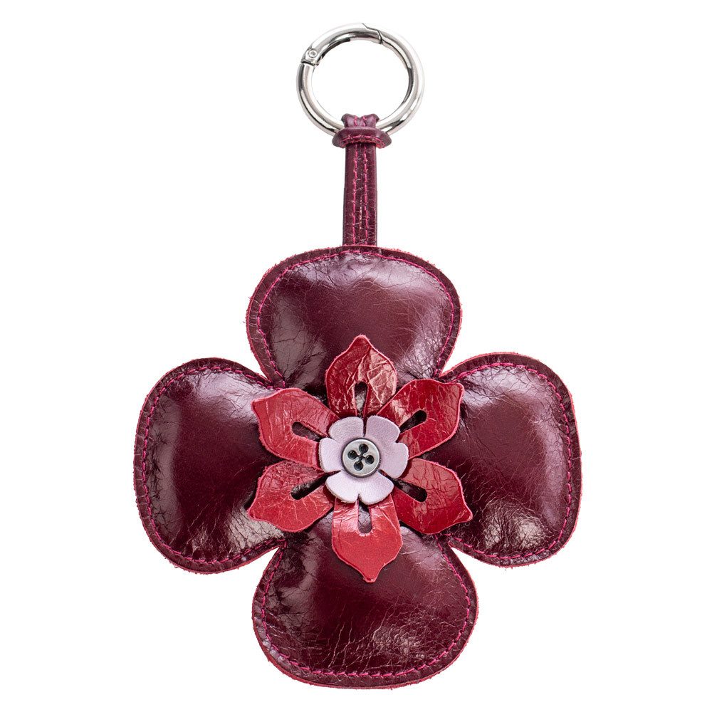 VOLKER LANG Крючки для сумок CHARM Flower, CH4 - Oberfläche: Vintage - Farbe: rubin-red-lilac