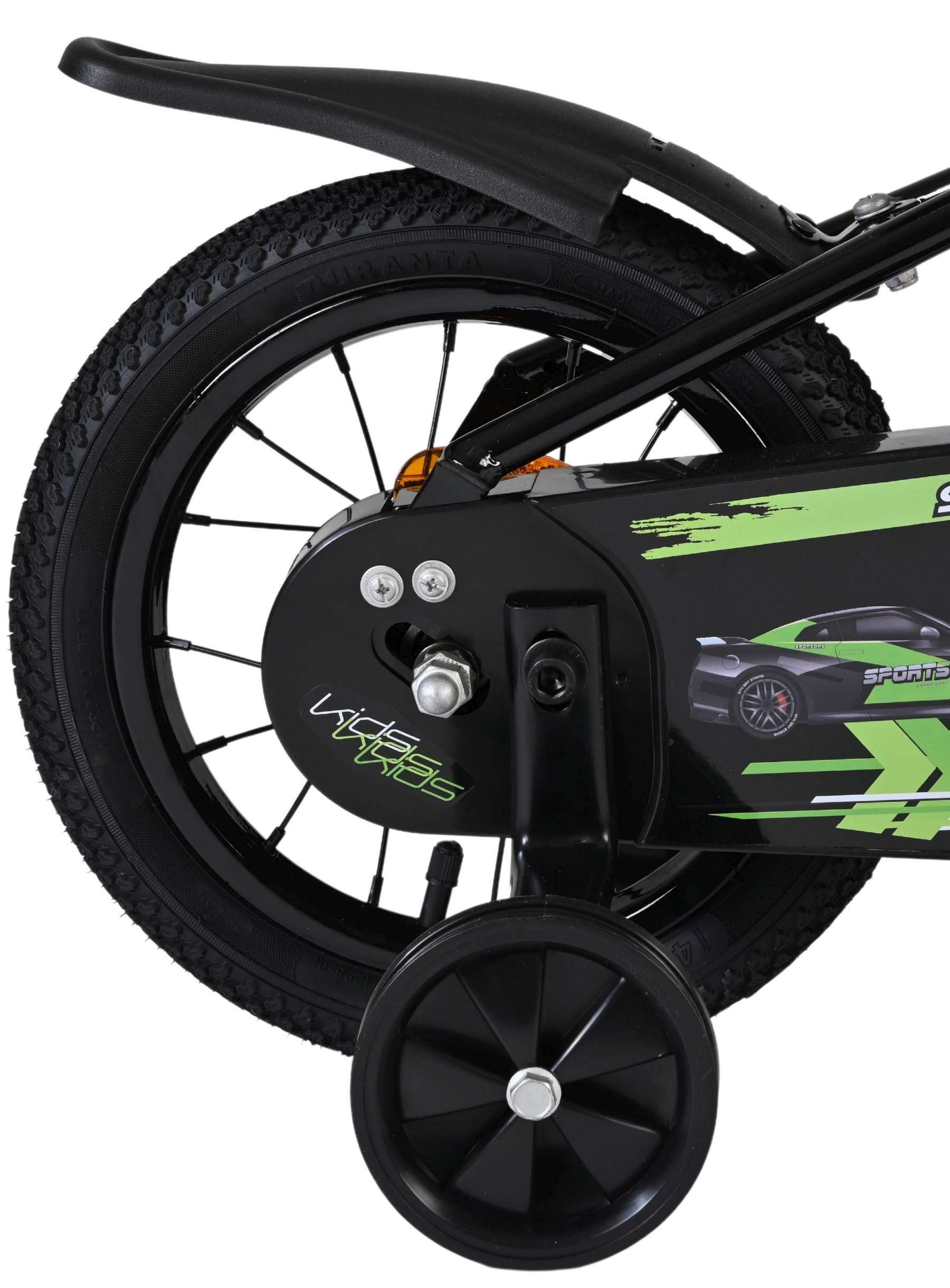 Volare Kinderfahrrad Super GT Jungen 12 Zoll Grün – Handbremse & Rücktritt