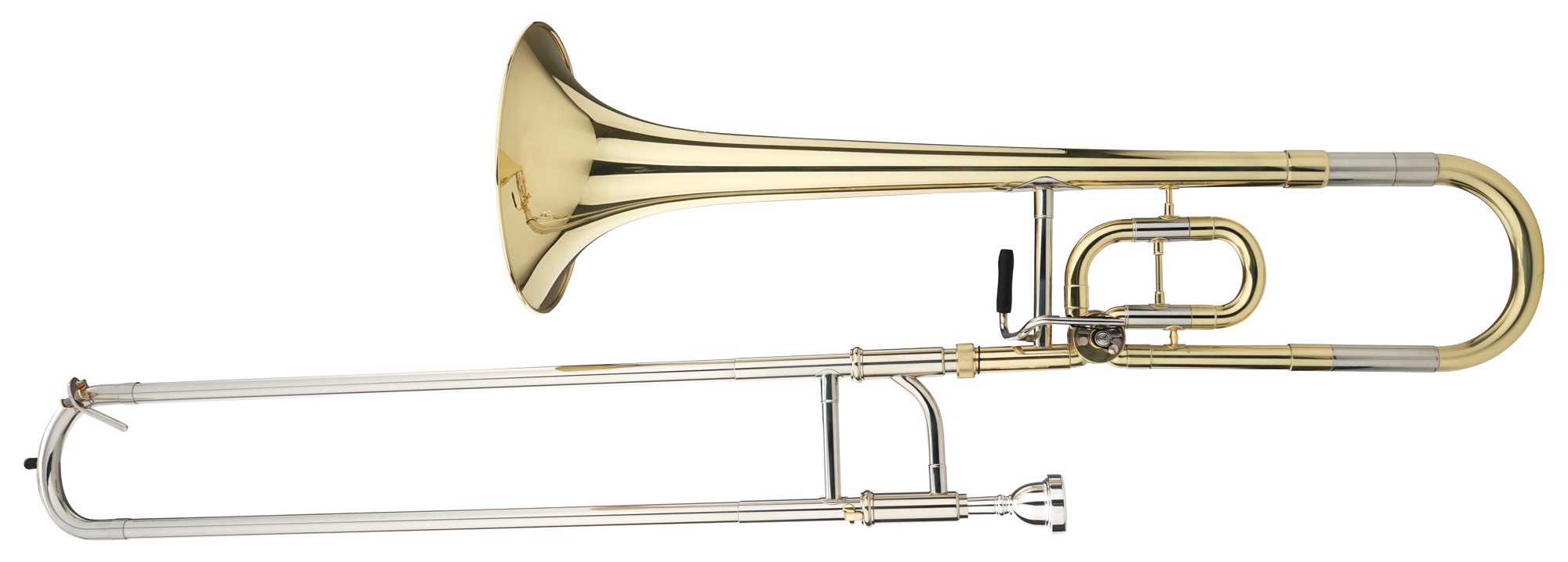 Classic Cantabile Posaune KP-35C Bb Kinderposaune Schüler Posaune Bb/C, inkl. Koffer & Mundstück, Schallbecher: 200 mm Messing