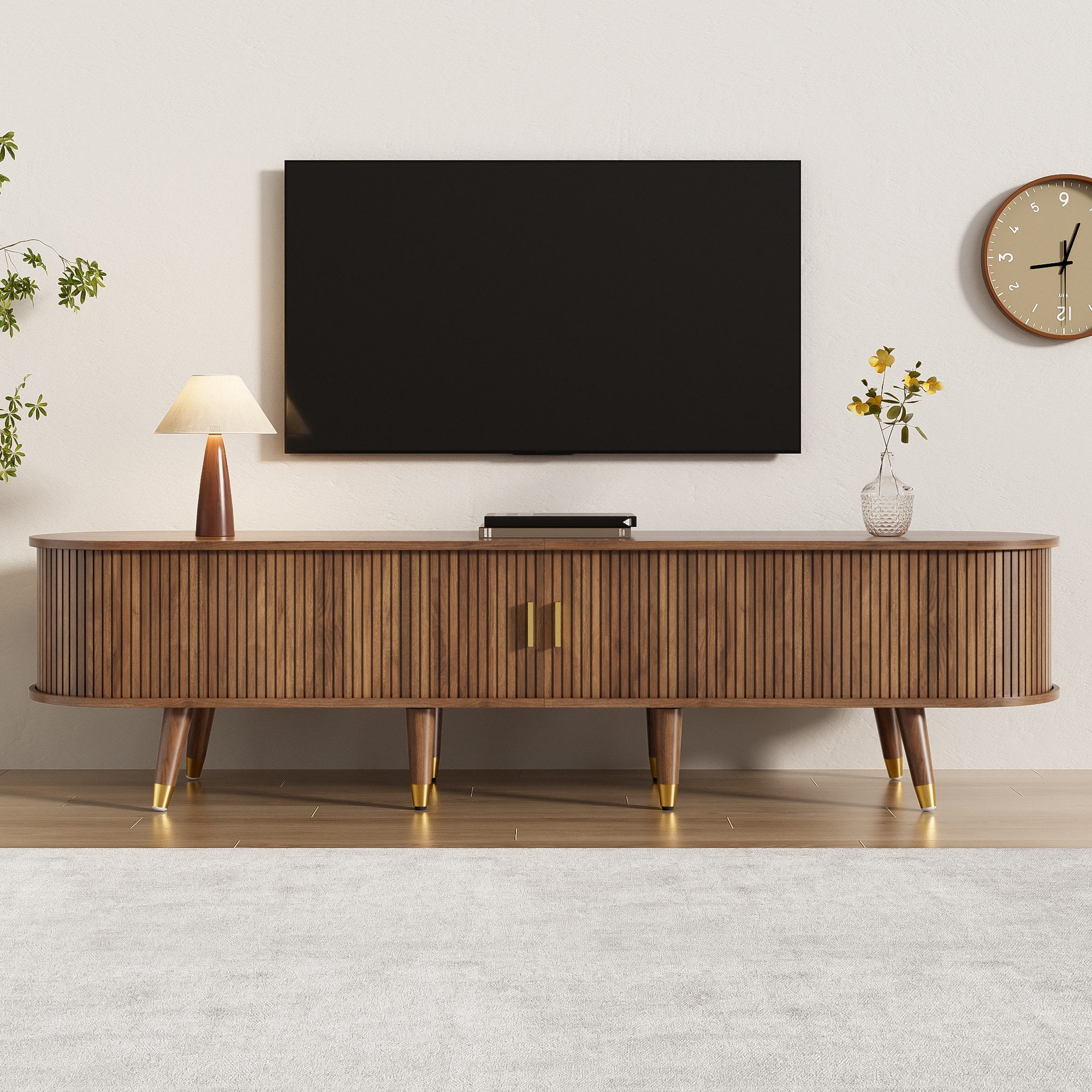 MODFU Lowboard Rattan-Elemente (Fernsehschrank, Fernsehtisch, Wohnzimmermöb günstig online kaufen