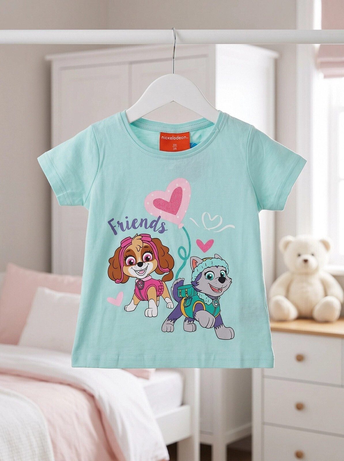 PAW PATROL Print-Shirt Paw Patrol Skye Everest Kinder Baby T-Shirt Kurzarm Gr. 128