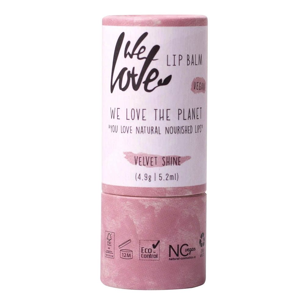 We Love The Planet Lippenbalsam Lip Balm Stick Papertube - Velvet Shine 4,9g