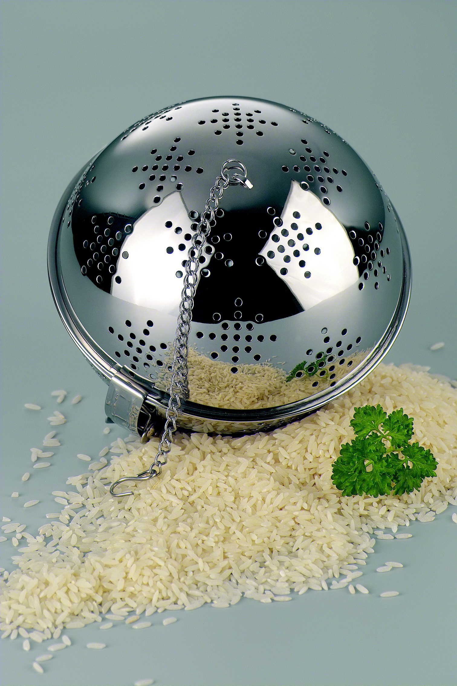 GSD HAUSHALTSGERÄTE Teesieb, verwenden, als ideal auch Gewürzkugel (Reiskugel), Edelstahl zu Edelstahl