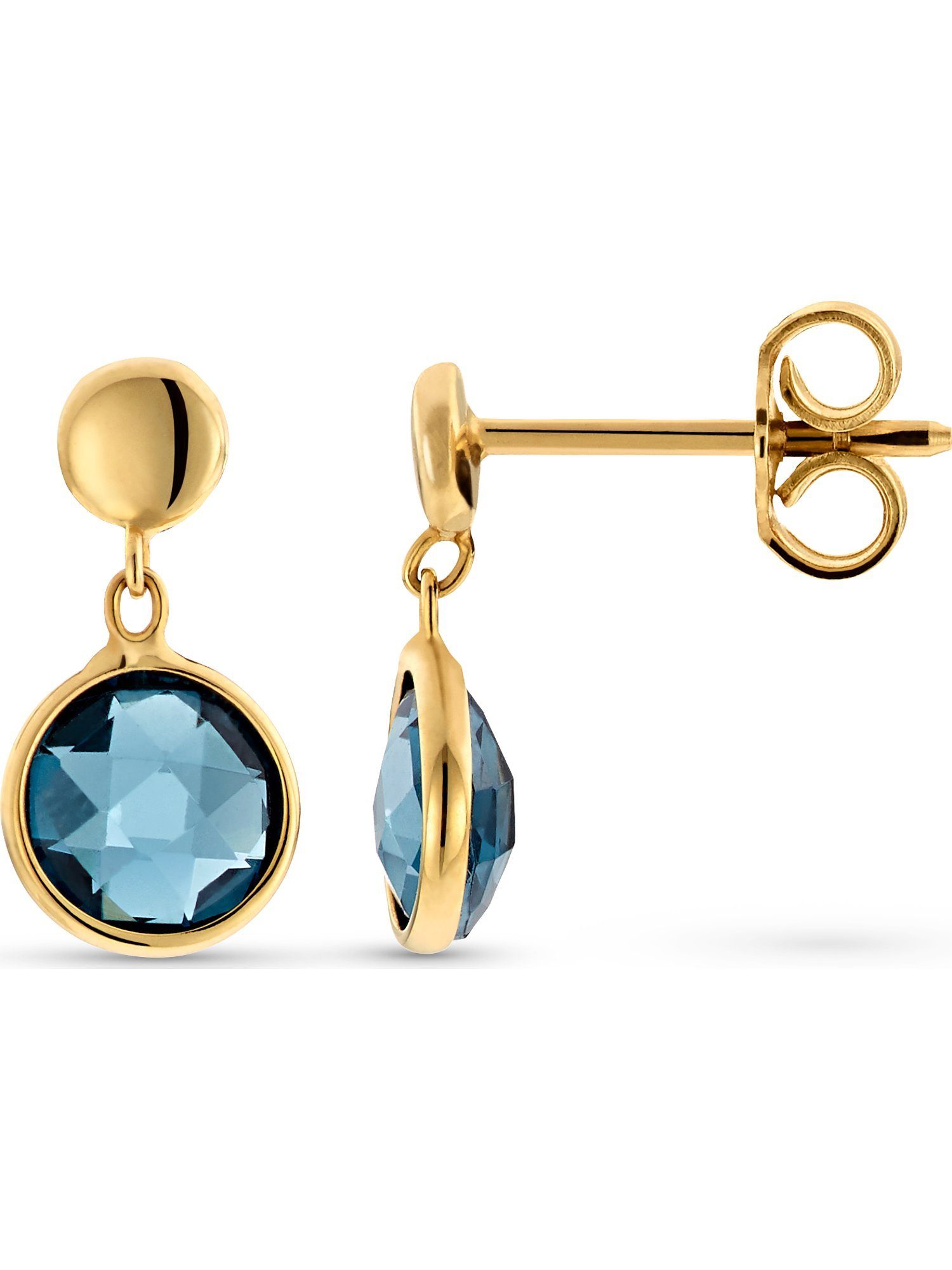 CHRIST Paar Ohrhänger CHRIST Damen-Ohrhänger 375er Gelbgold 2 Topas günstig online kaufen