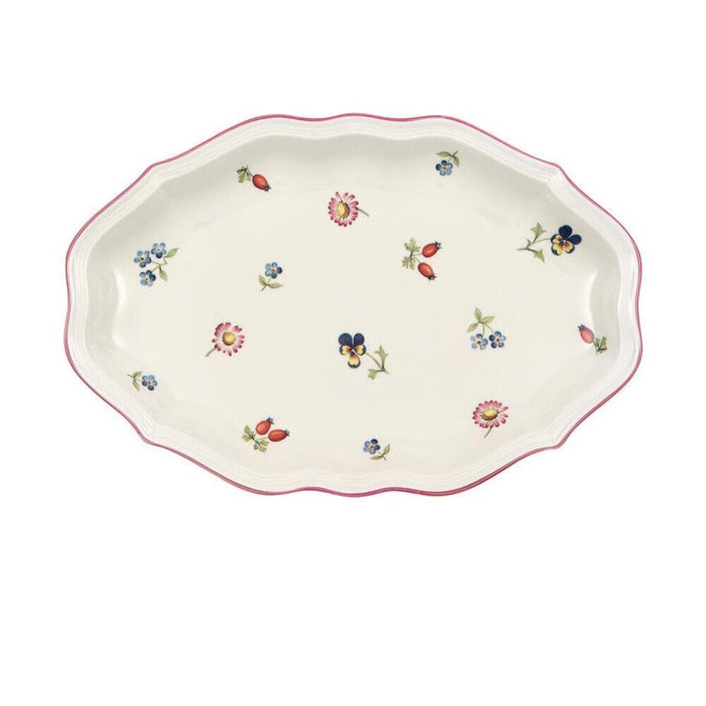 Villeroy & Boch Untertasse Beilagenschale/Sauciere-Untere 24cm Petite Fleur, (1 St), Beilagenschale/Sauciere-Untere, Ø24cm, Premium Porcelain