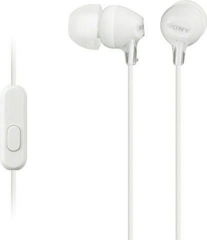 Sony MDR-EX15AP weiß mit In-Ear-Kopfhörer Fernbedienung) (Rauschunterdrückung