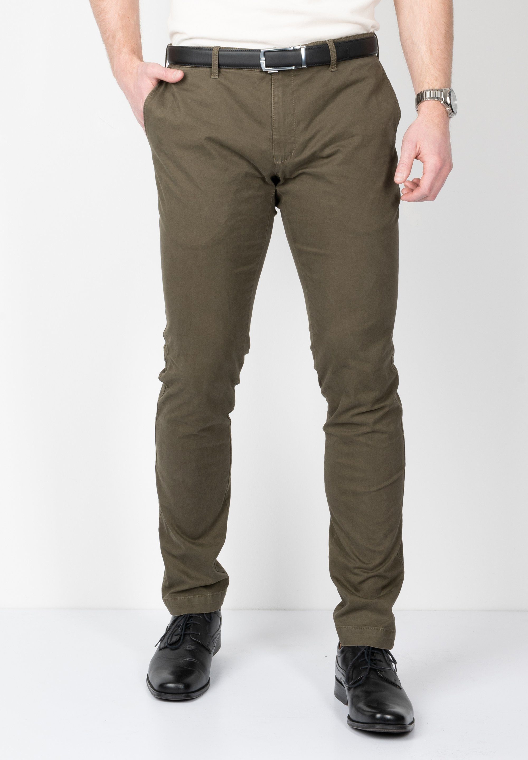 SUNWILL Chinohose Extreme Flexibility - Slim Keine Angabe Khaki