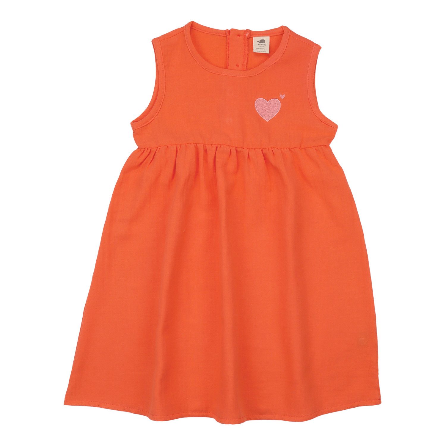 Walkiddy Sommerkleid Walkiddy Kinder Bio Baumwolle GOTS Koralle nachhaltig - Bio Baumwolle,GOTS, Kinderbekleidung,nachhaltige Klamotten