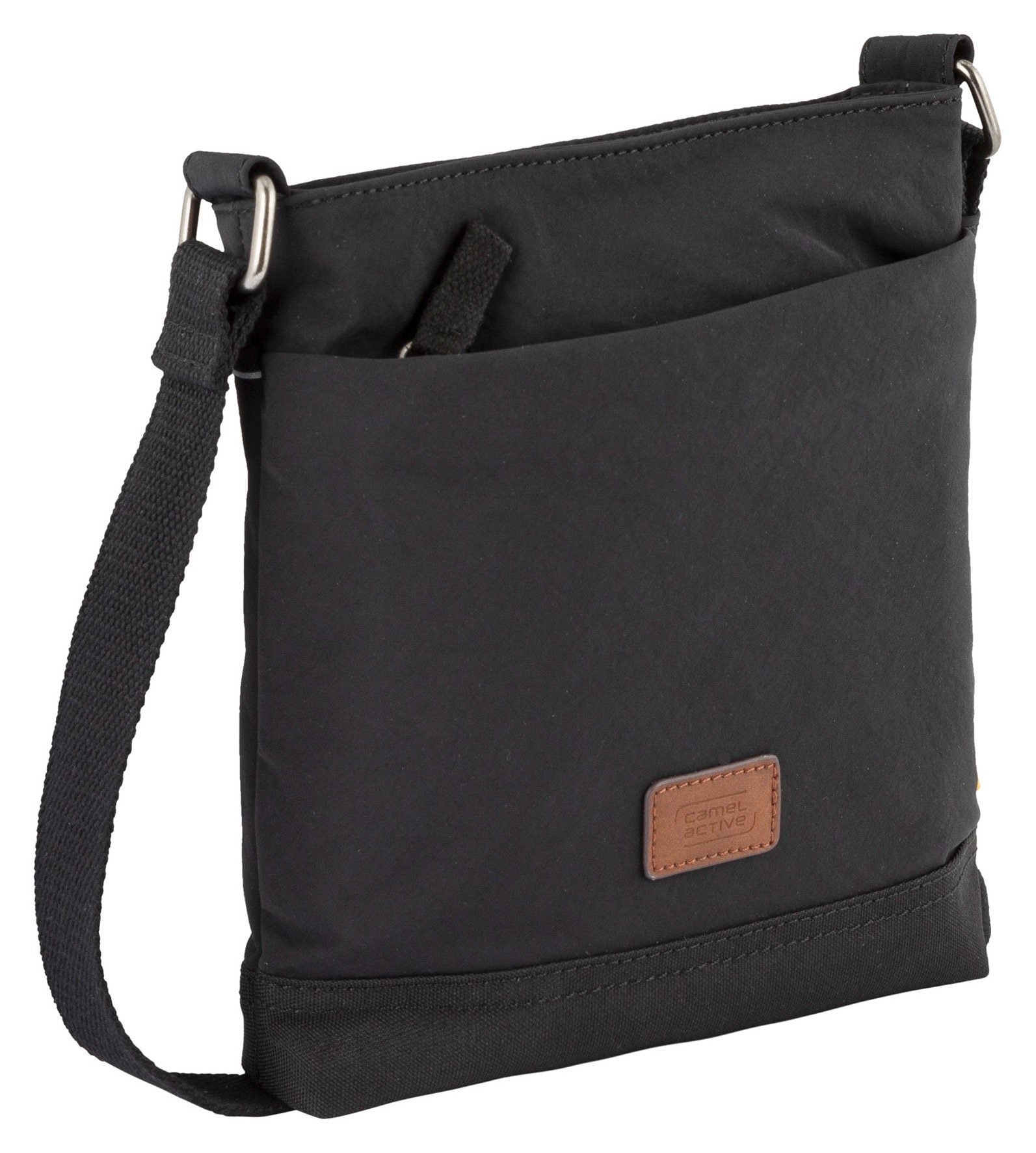 camel active Umhängetasche City schwarz S, Design im bag praktischen Cross