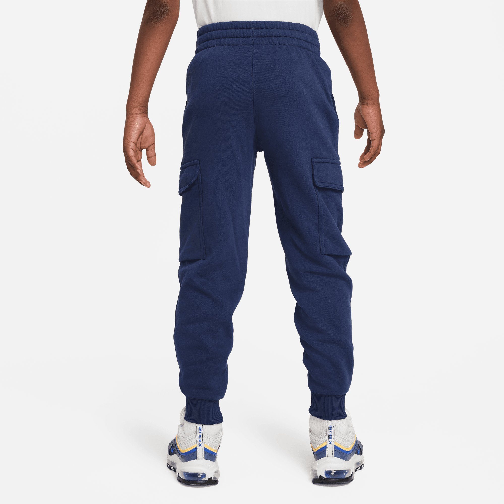 Nike Sportswear FLEECE Jogginghose KIDS' BIG MIDNIGHT PANTS NAVY/WHITE NAVY/MIDNIGHT CLUB CARGO