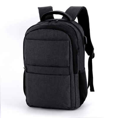 TAN.TOMI Laptoprucksack Laptoprucksack Herren Leicht Business Rucksack mit USB-Anschluss, Wasserdichter Rucksack Herren Schulrucksack 15,6 Zoll Laptop Backpack