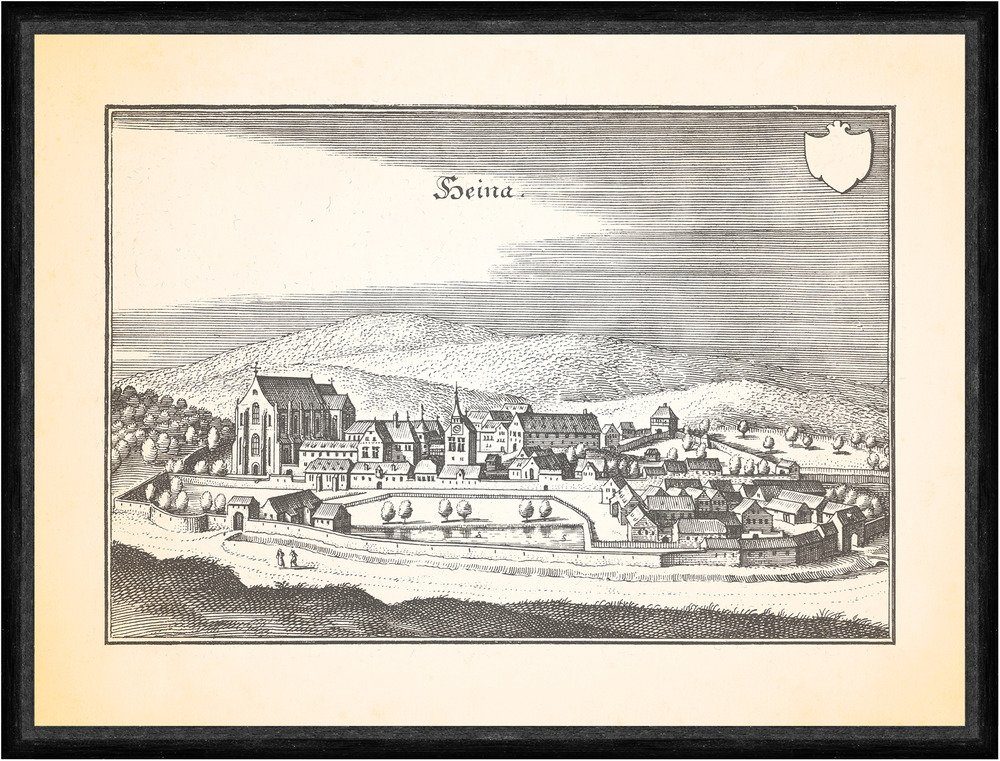 Kunstdruck Heina Haina Kloster Kellerwald Wohra Hohen Lohr Waldeck Faks_Merian 0