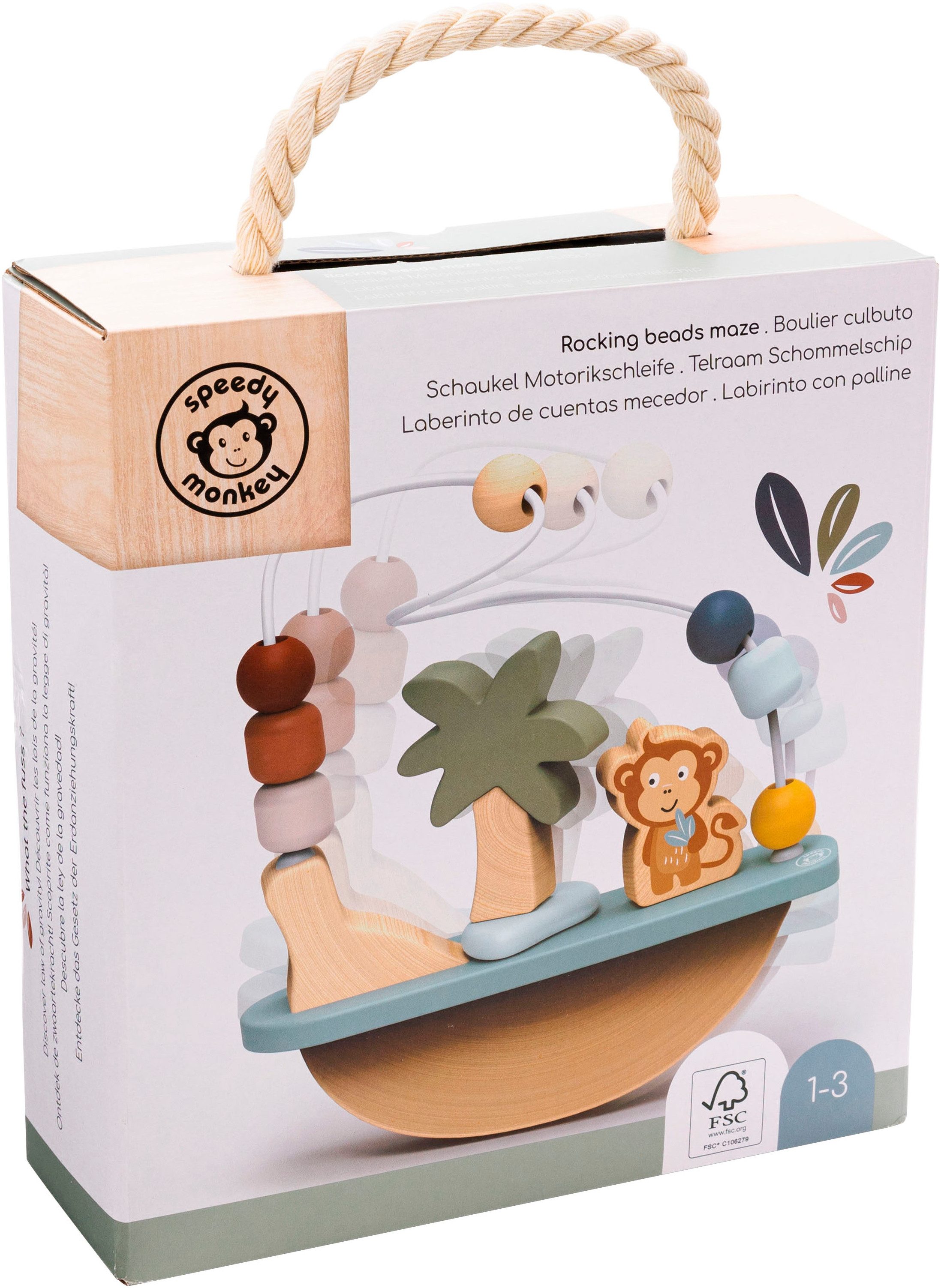 speedy monkey Motorikschleife Schaukelperlen-Labyrinth, schaukelnd, FSC® - günstig online kaufen