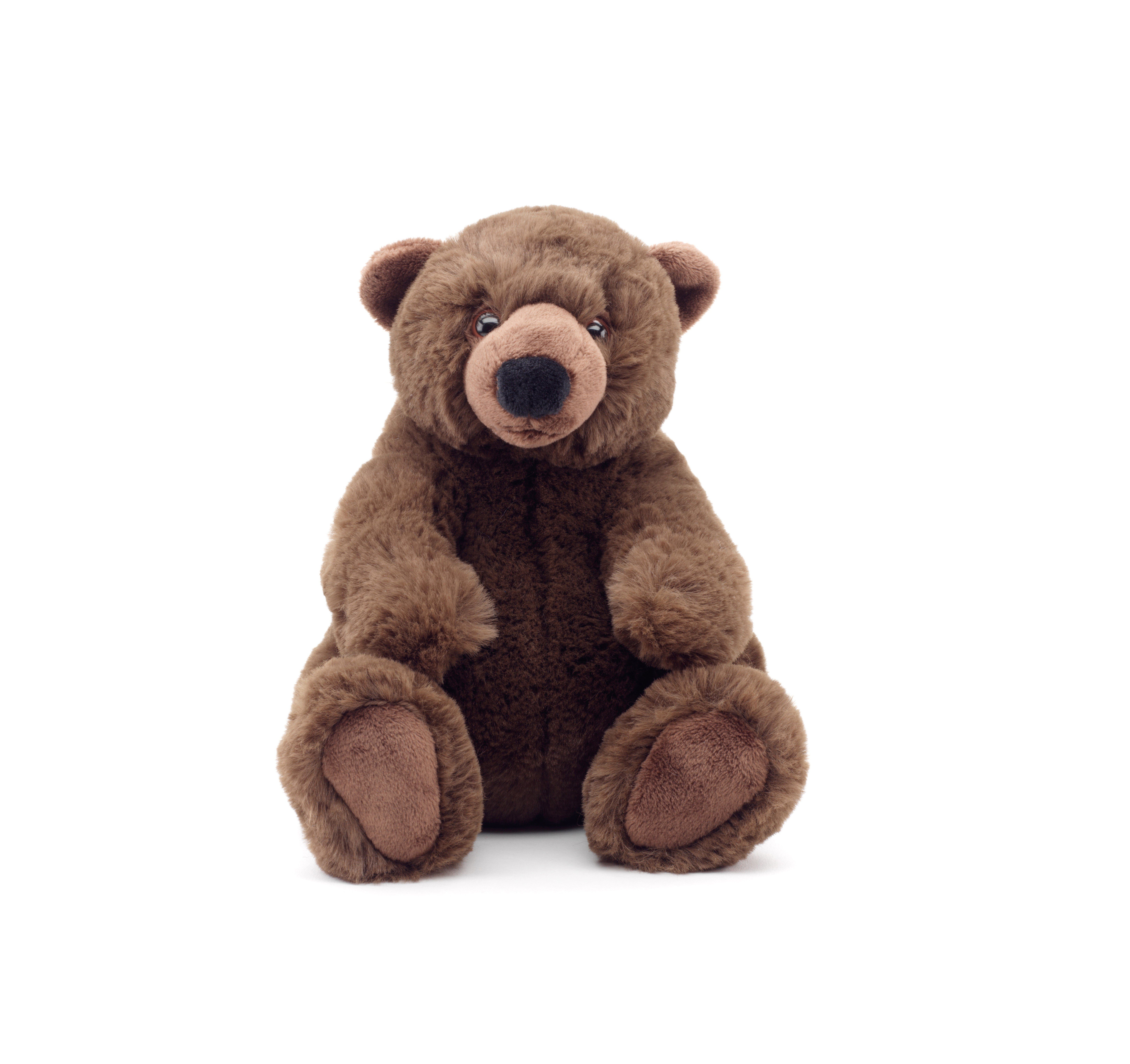 Uni-Toys Kuscheltier "Charlie", Braunbär - superweich - 20 cm - Plüsch-Bär, Teddy, Teddybär, zu 100 % recyceltes Füllmaterial