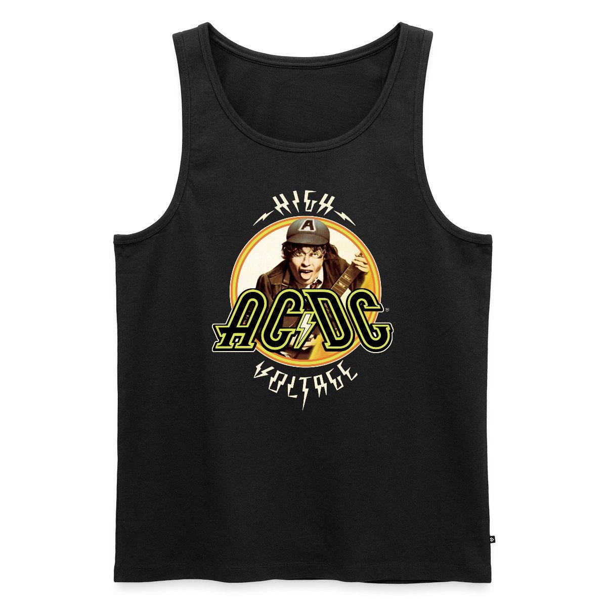 T-Shirt AC/DC Logo High Voltage Angus Young Männer Premium Tank Top