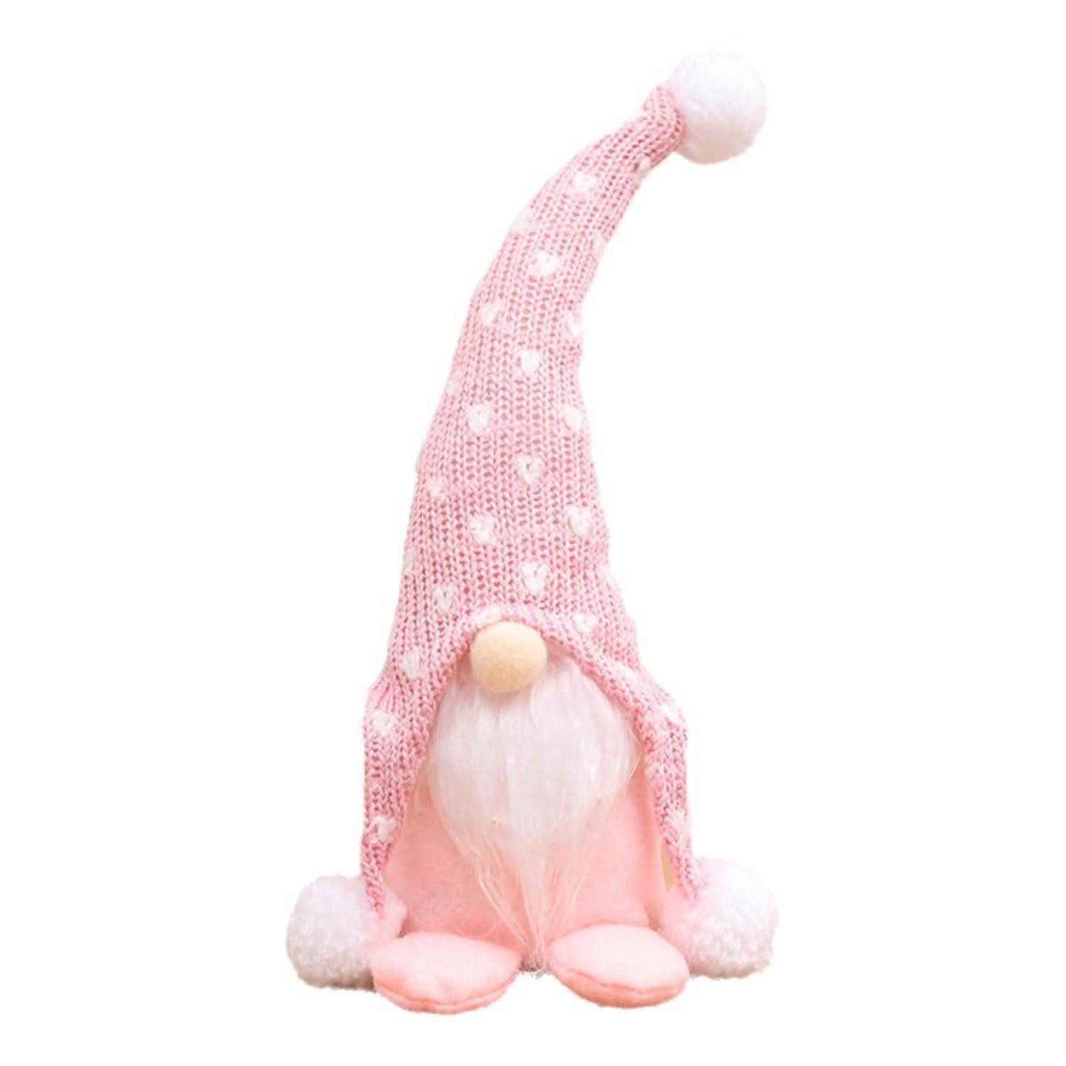 LuxusKollektion Wichtel Weihnachtswichtel Deko Rosa (1 St)